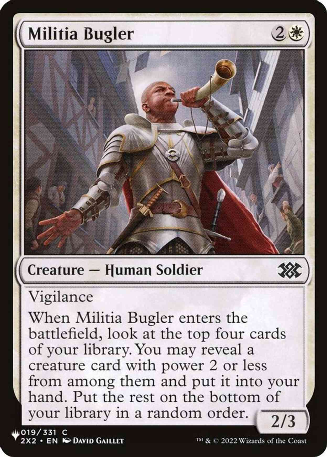 Militia Bugler magic card front