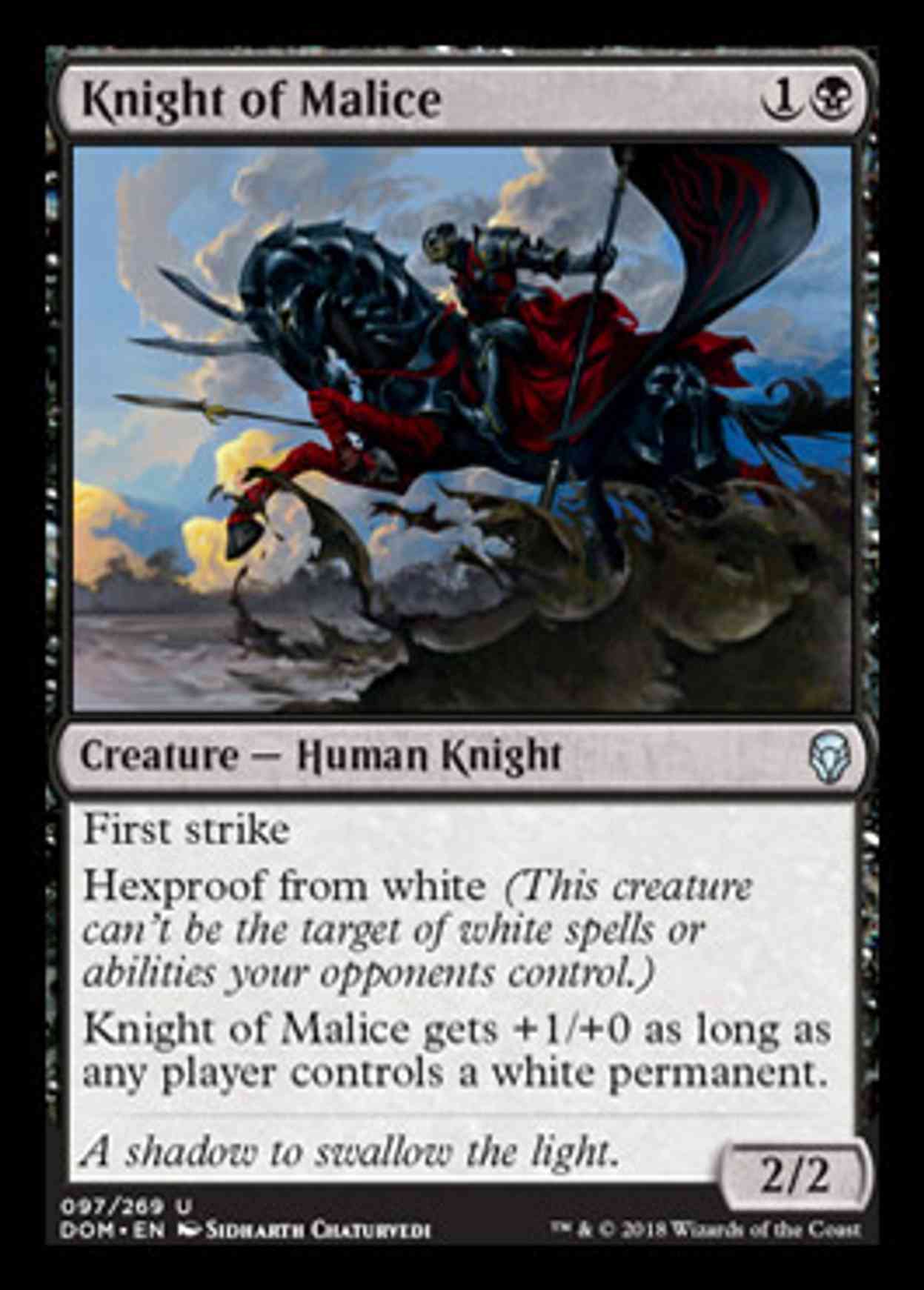 Knight of Malice magic card front