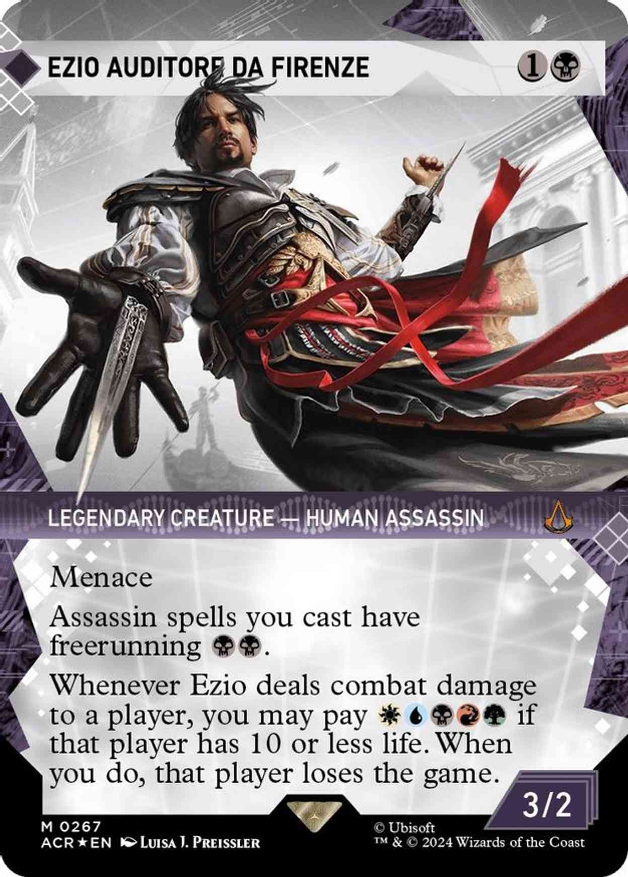 Ezio Auditore da Firenze (Showcase) (Textured Foil) magic card front