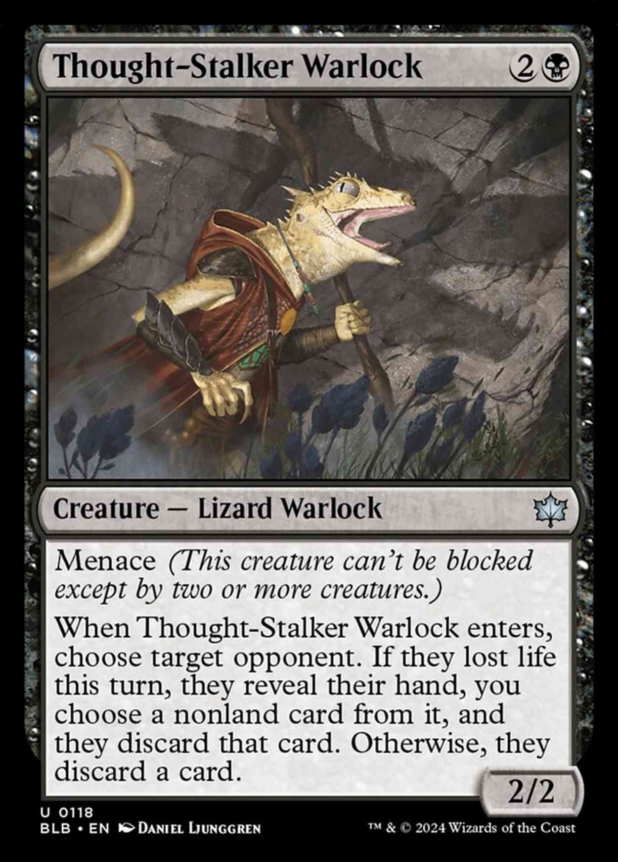 Thought-Stalker Warlock magic card front