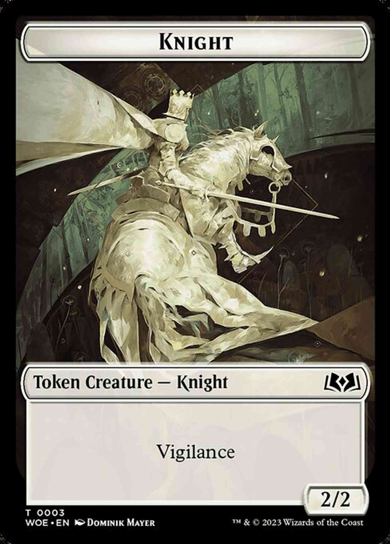 Knight // Food (0011) Double-Sided Token magic card front
