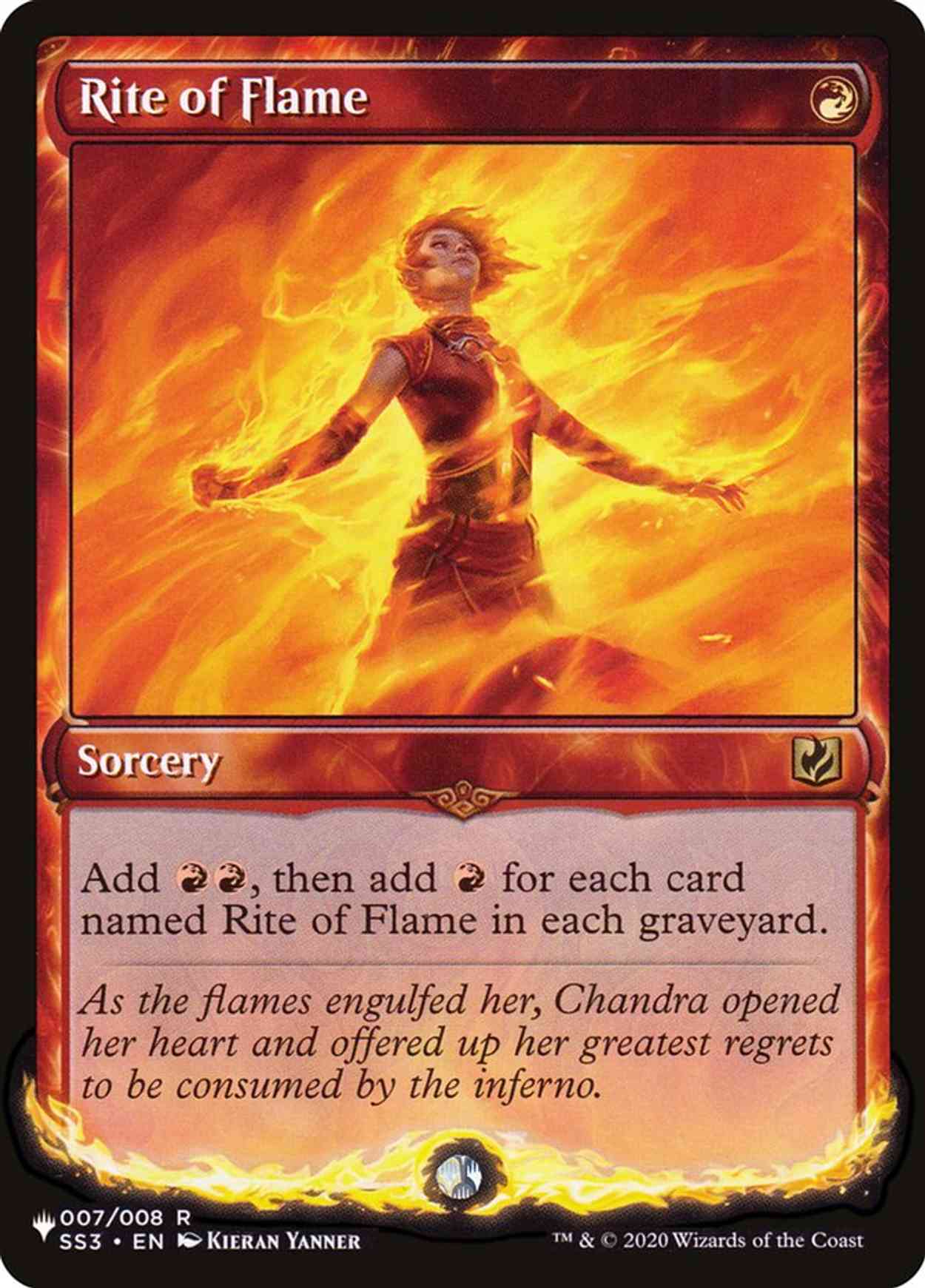 Rite of Flame magic card front