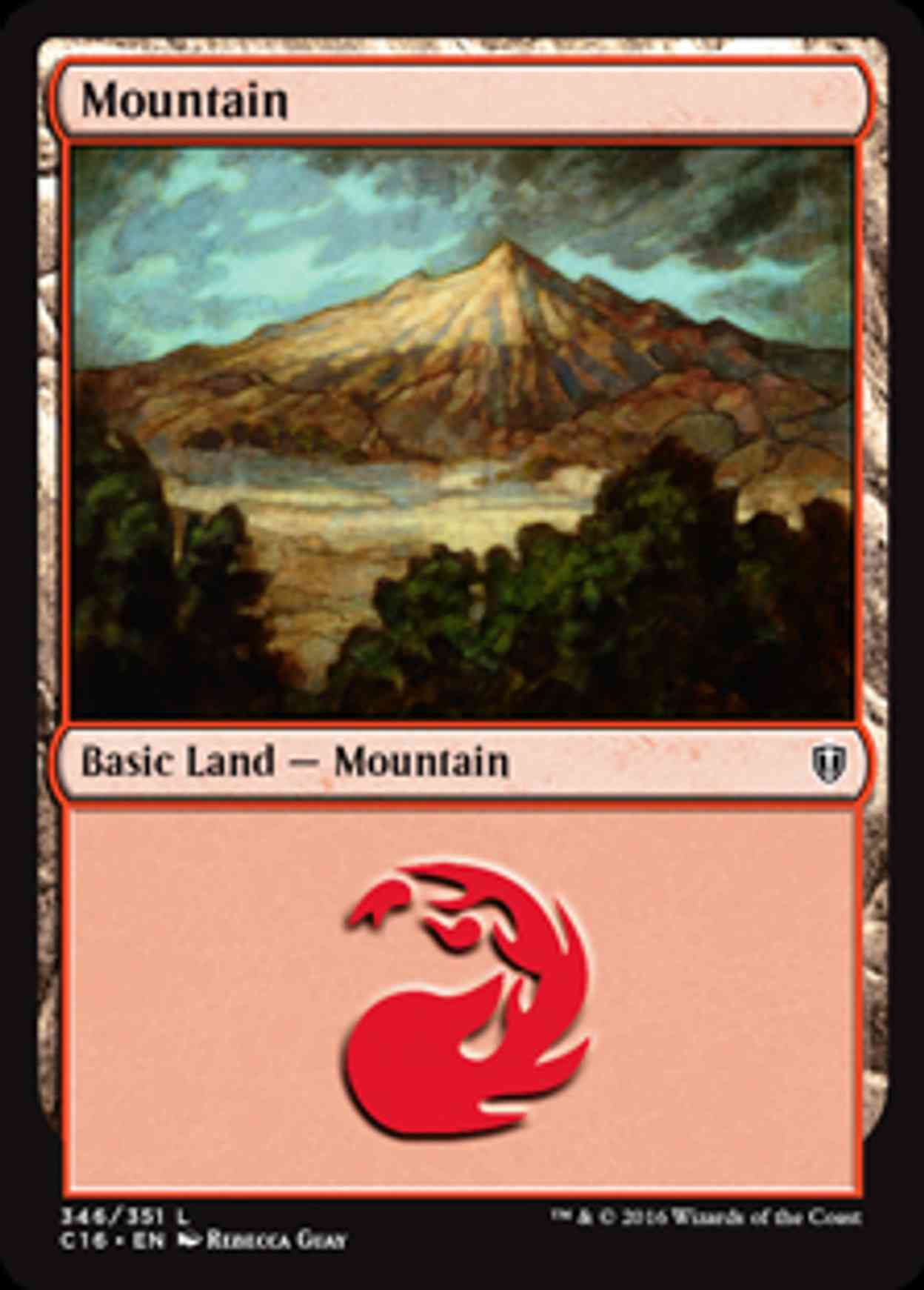 Mountain (346) magic card front