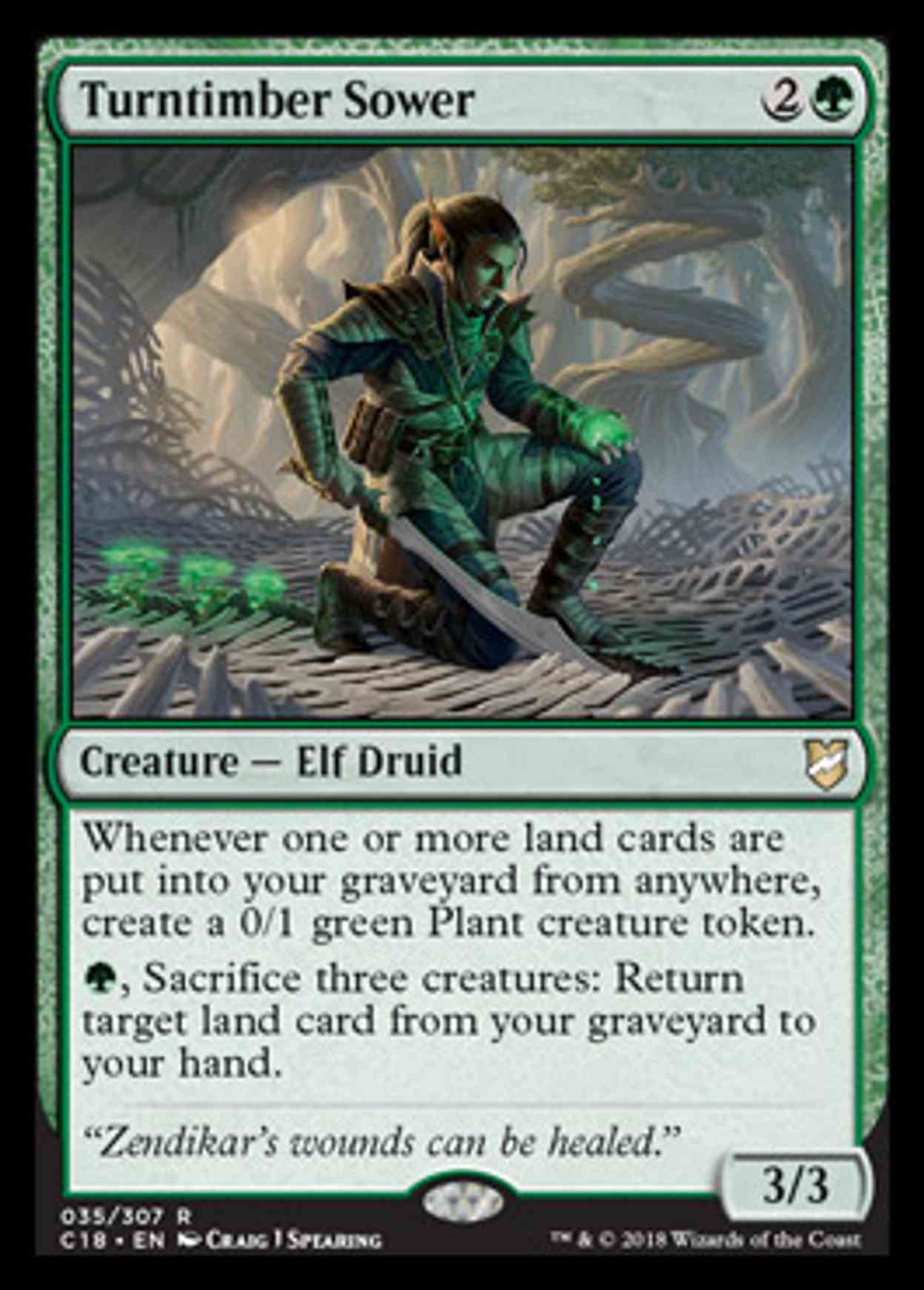 Turntimber Sower magic card front