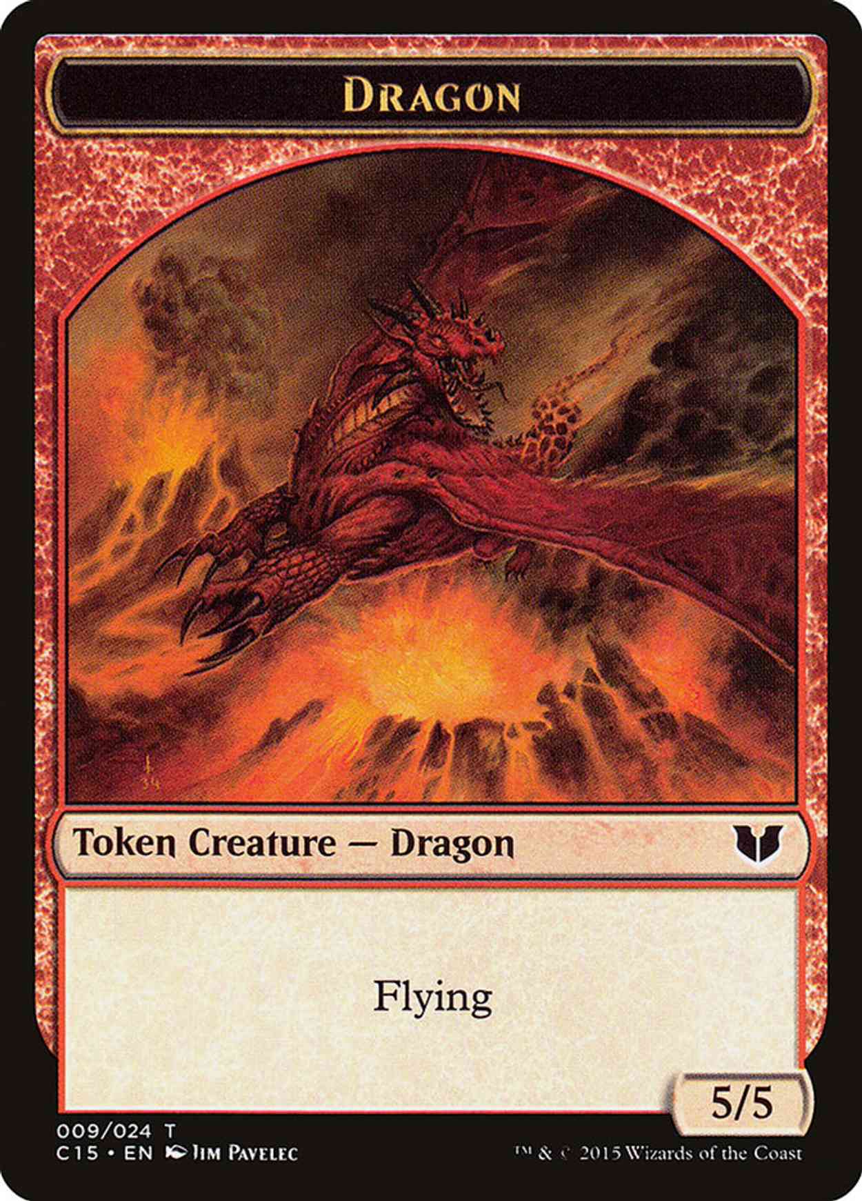 Dragon // Dragon Double-Sided Token magic card front