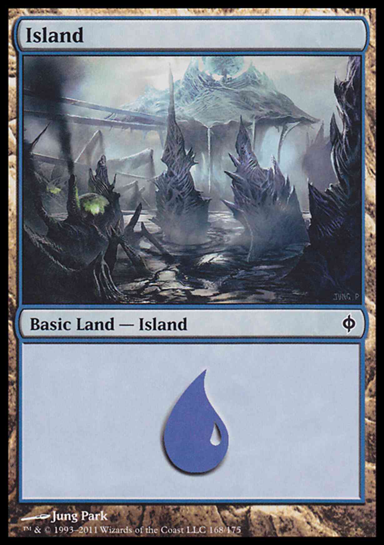 Island (168)  magic card front