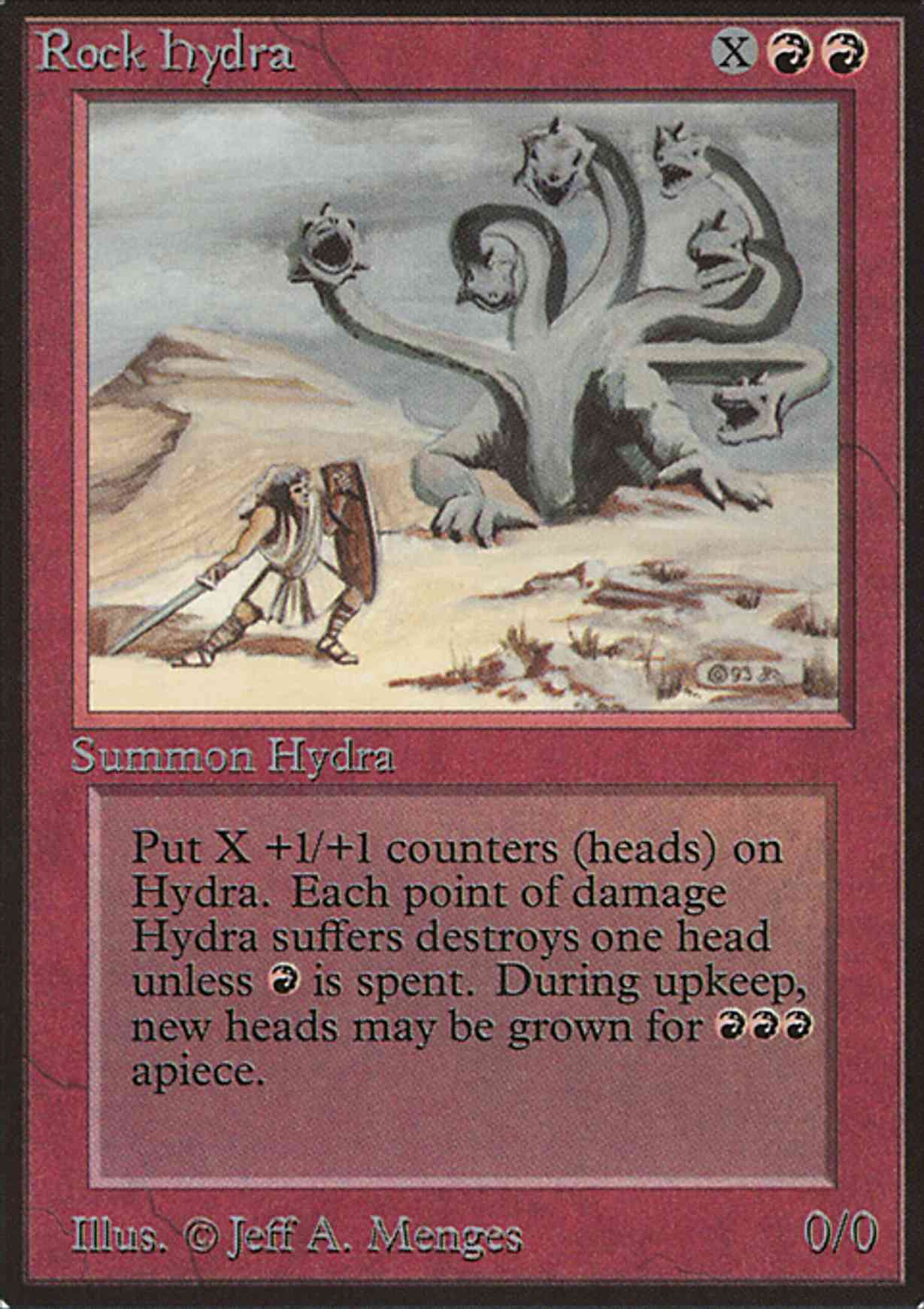 Rock Hydra magic card front