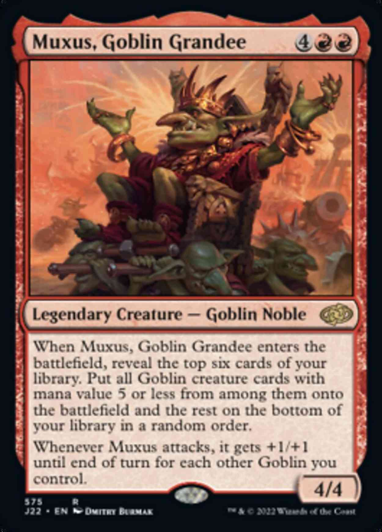 Muxus, Goblin Grandee magic card front