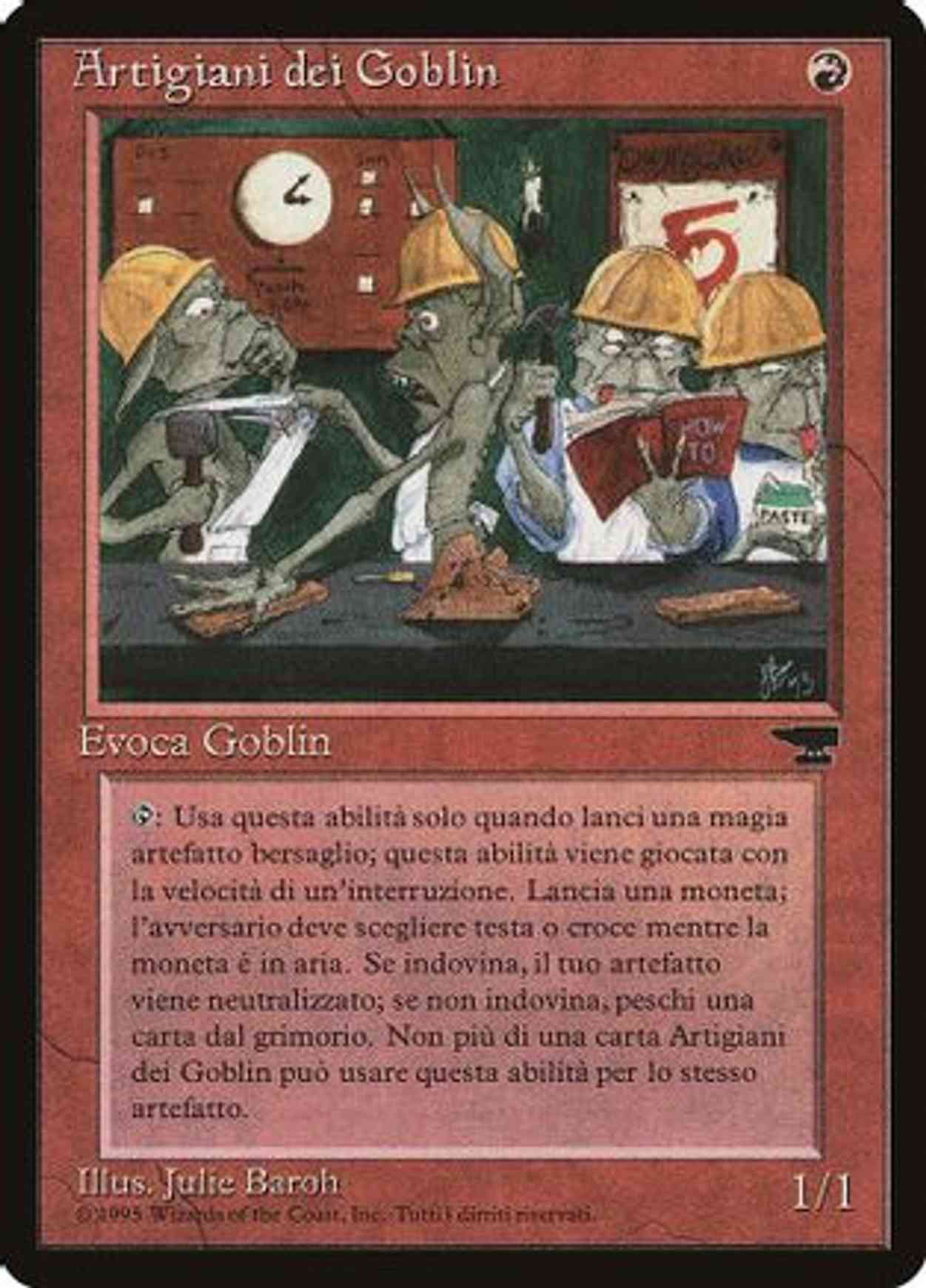 Goblin Artisans (Italian) - "Artigiani dei Goblin" magic card front