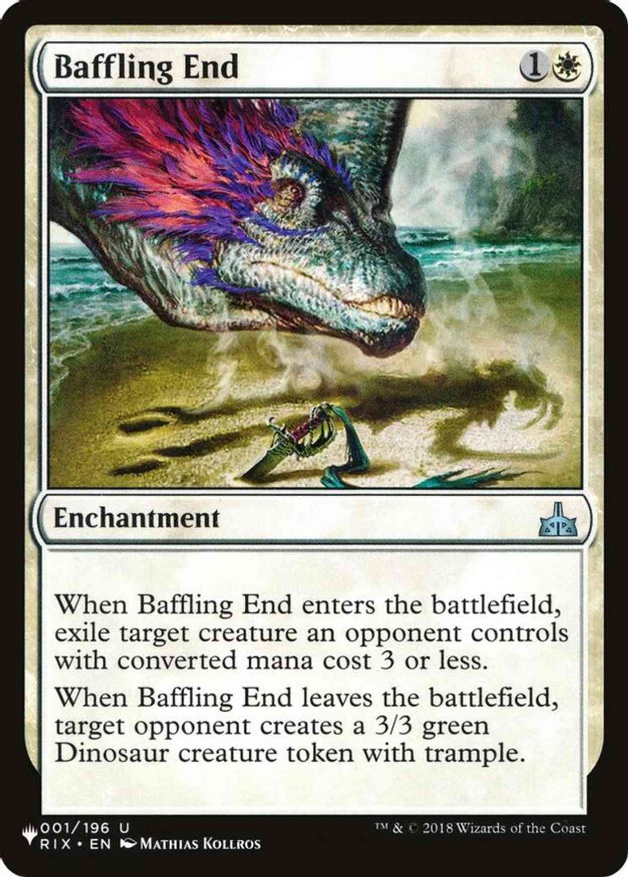 Baffling End magic card front