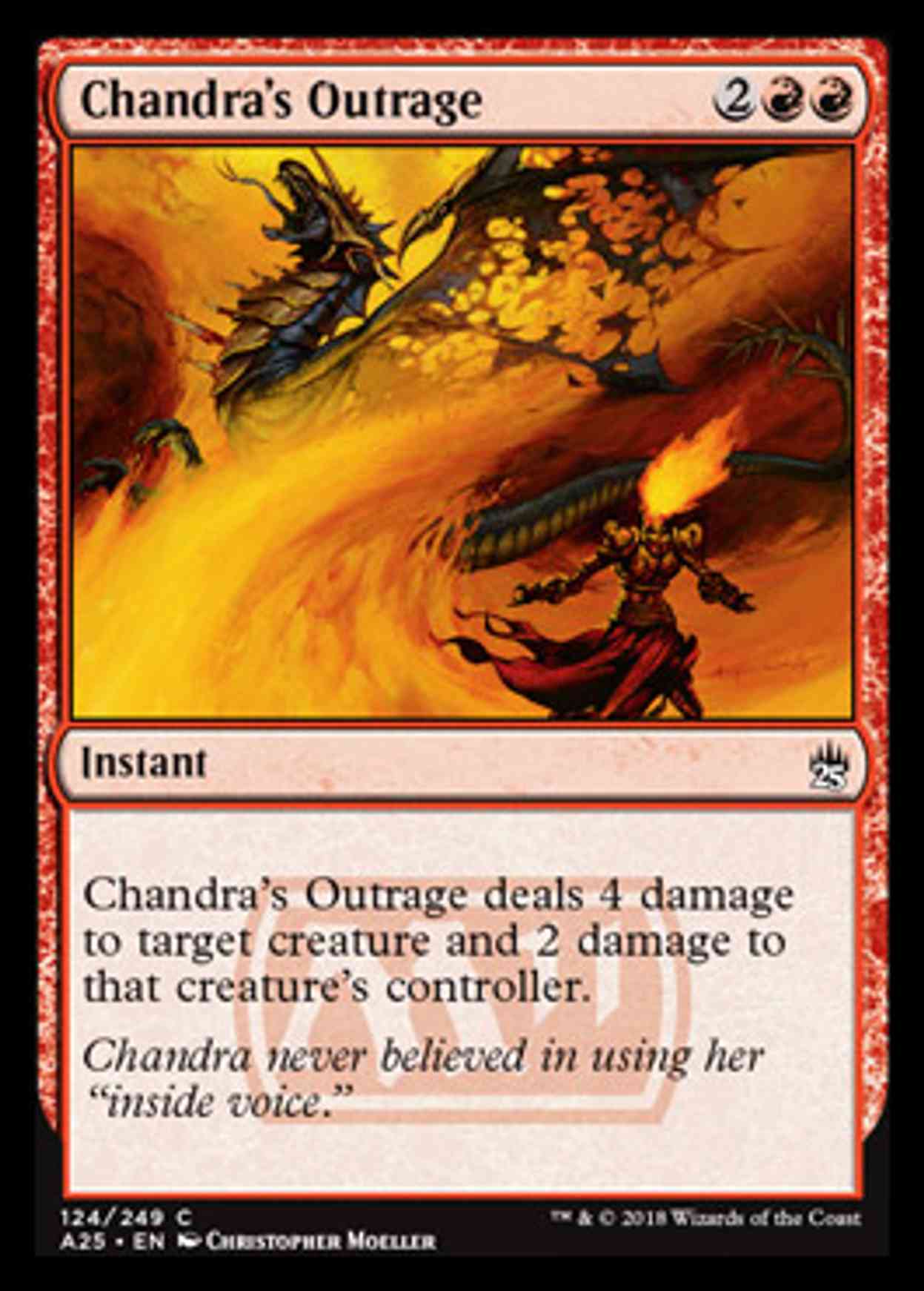 Chandra's Outrage magic card front