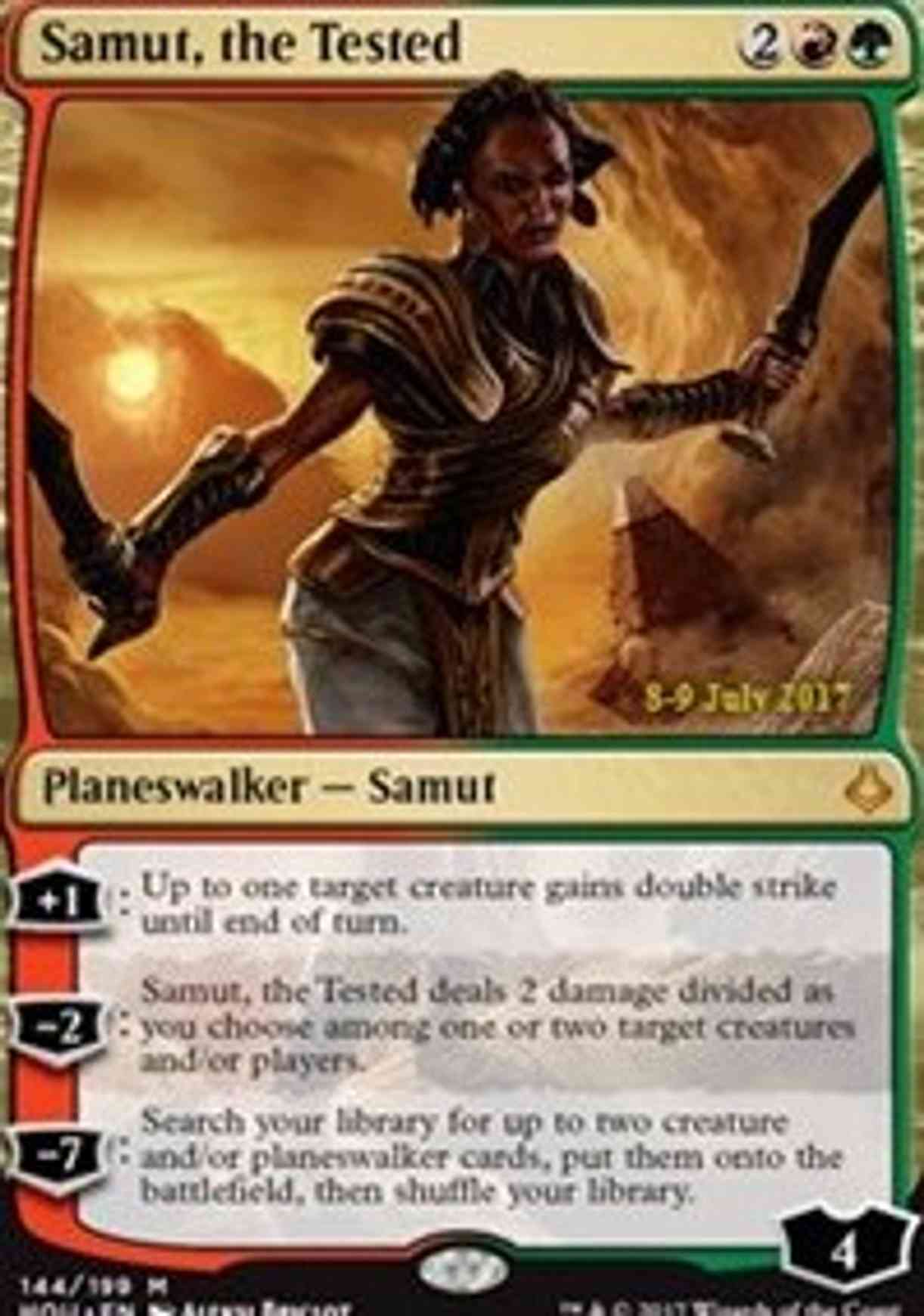 Samut, the Tested magic card front