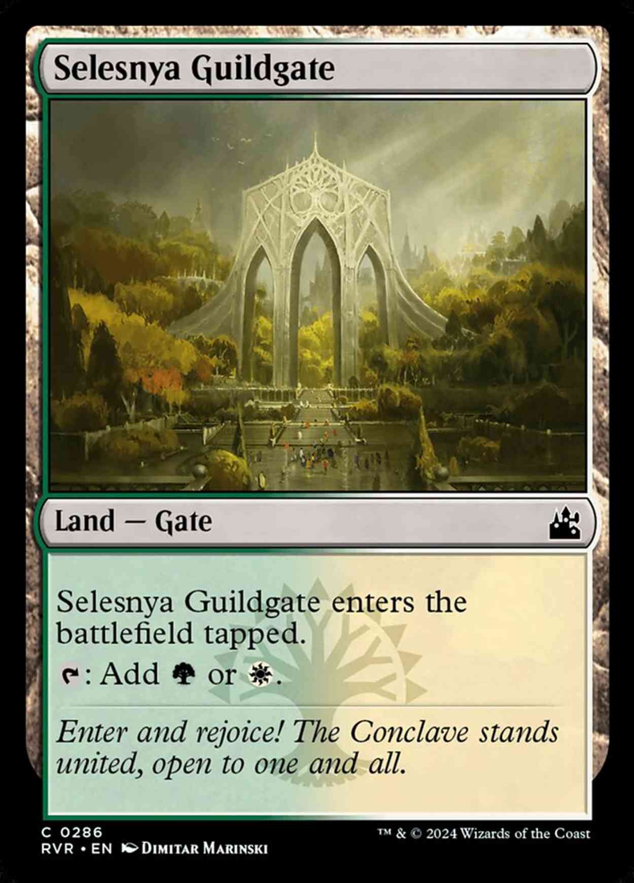Selesnya Guildgate magic card front