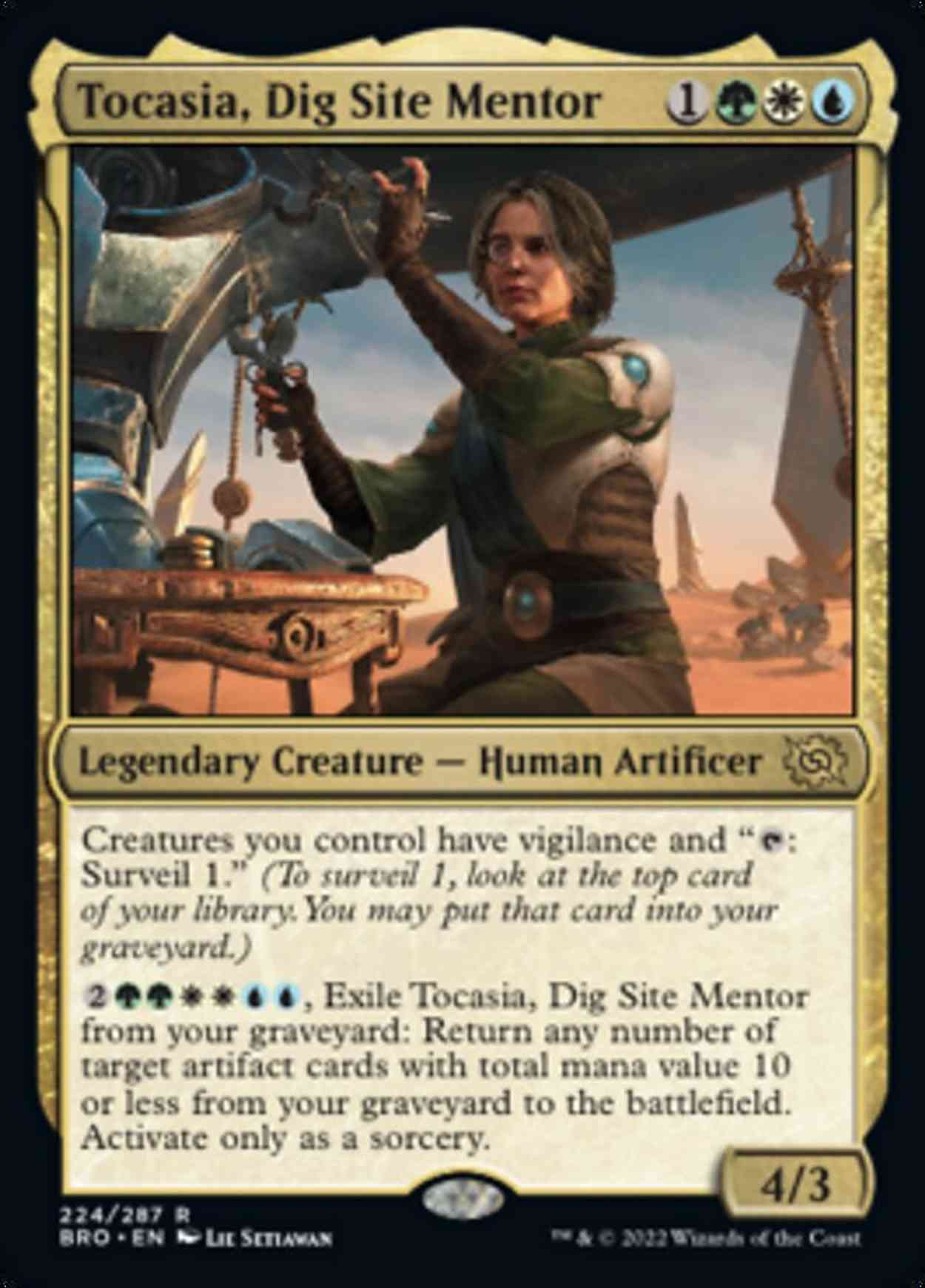 Tocasia, Dig Site Mentor magic card front