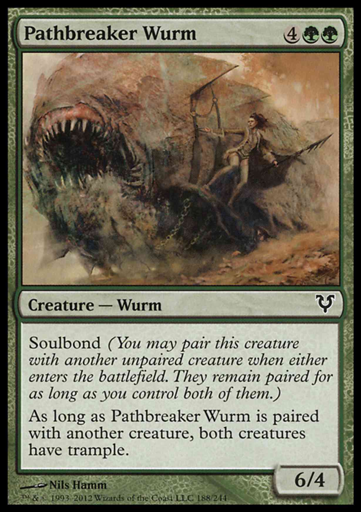 Pathbreaker Wurm magic card front