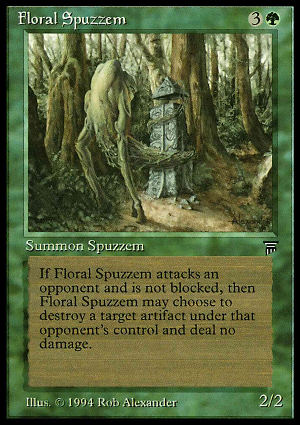 Floral Spuzzem magic card front