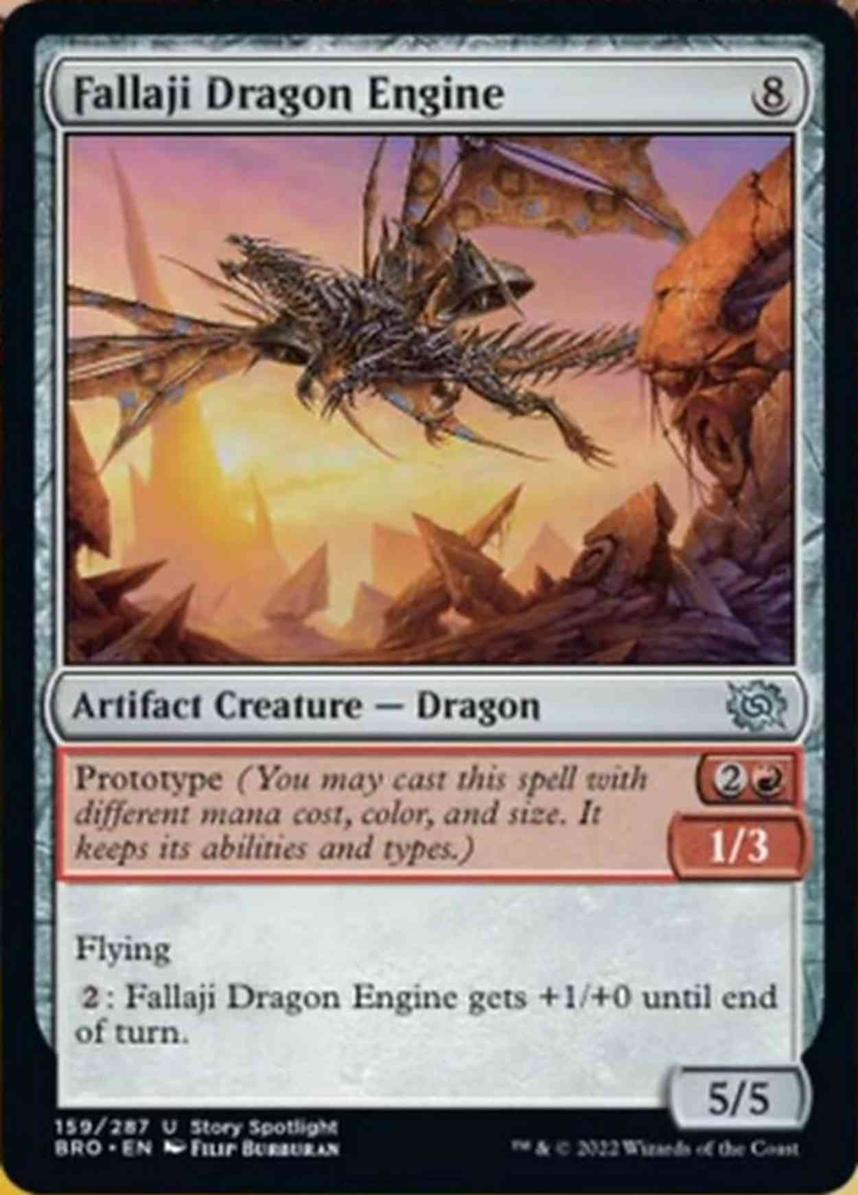 Fallaji Dragon Engine magic card front