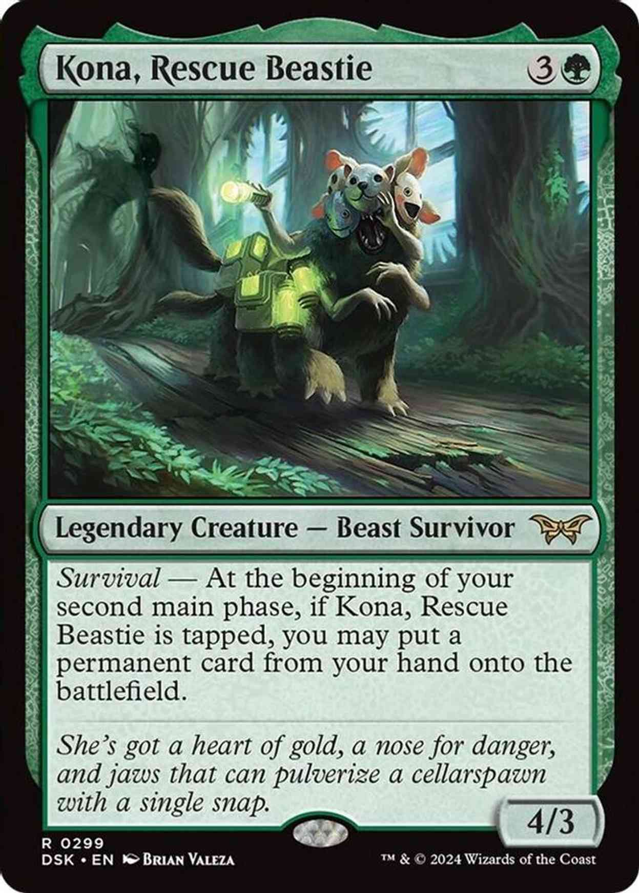 Kona, Rescue Beastie (0299) magic card front