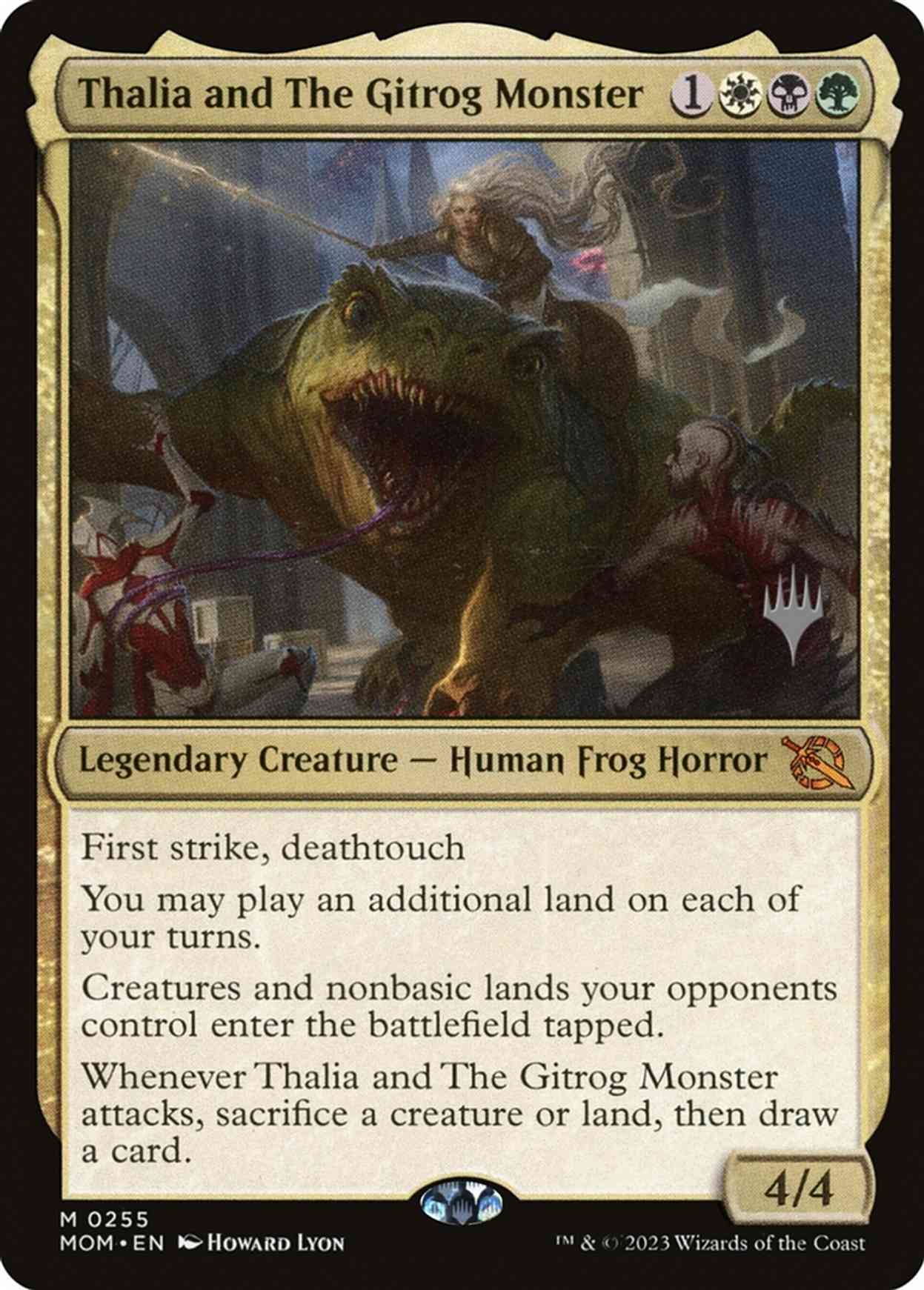 Thalia and The Gitrog Monster magic card front