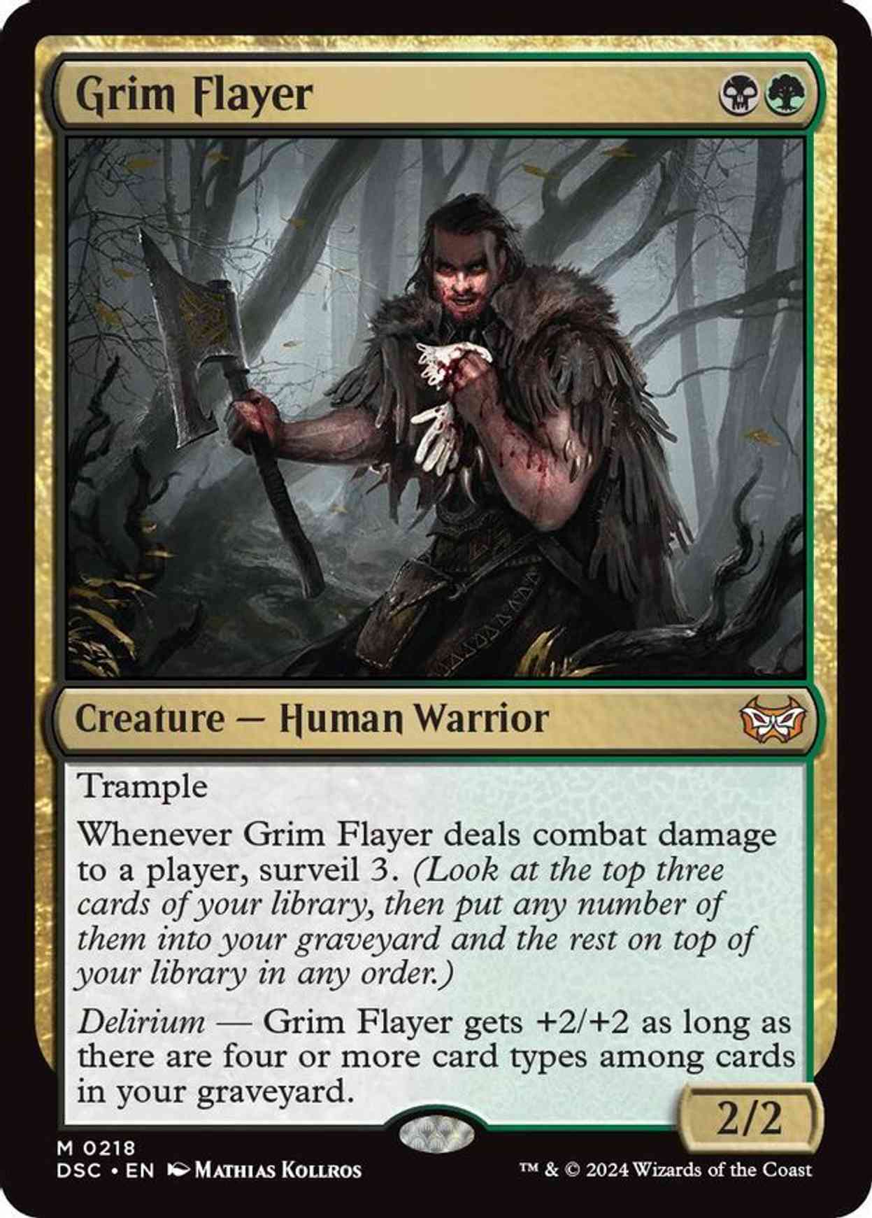 Grim Flayer magic card front