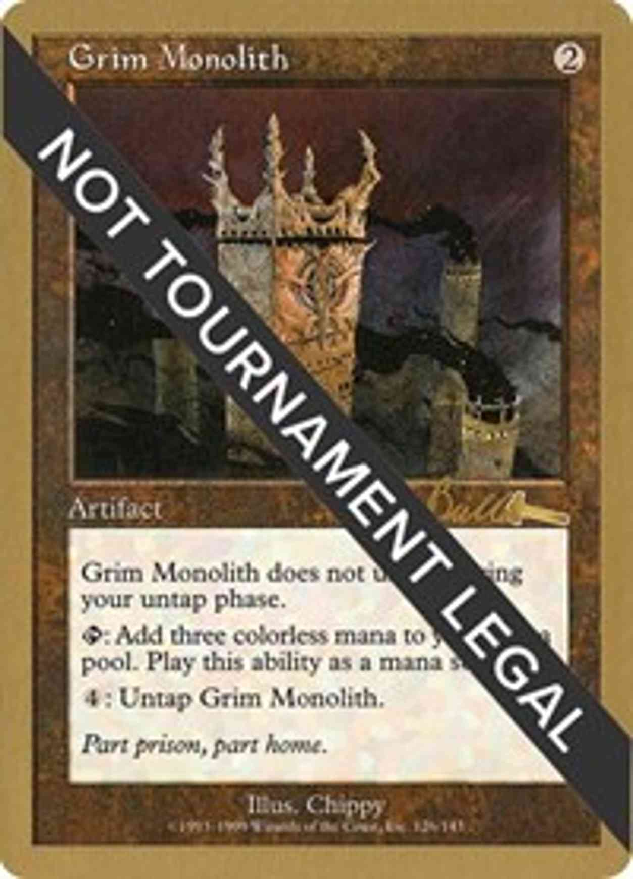 Grim Monolith - 1999 Kai Budde (ULG) magic card front