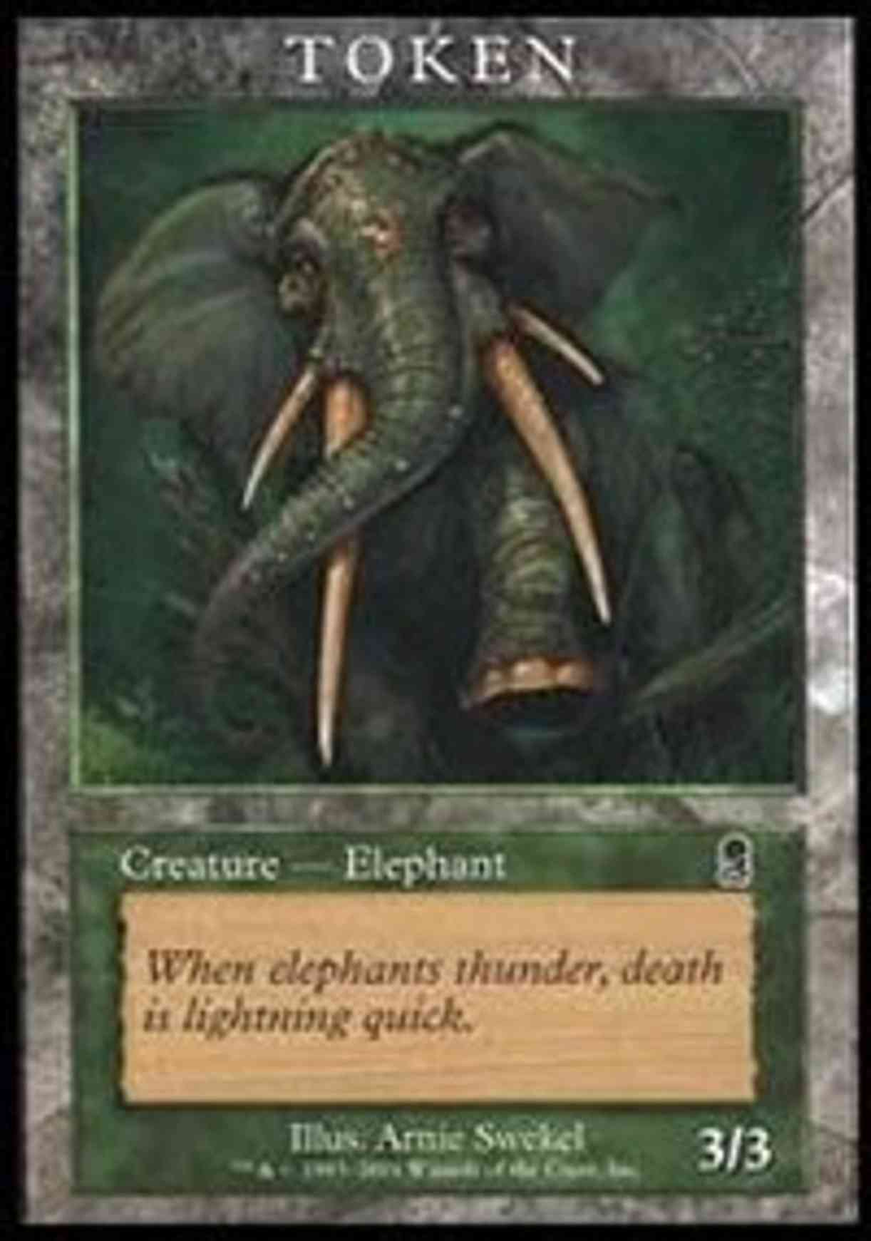 Elephant Token (Odyssey) magic card front