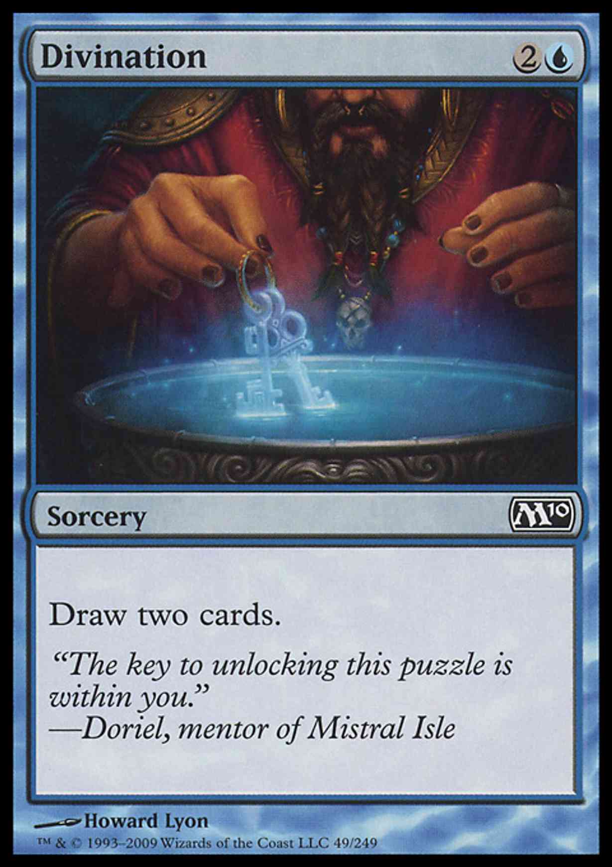 Divination magic card front