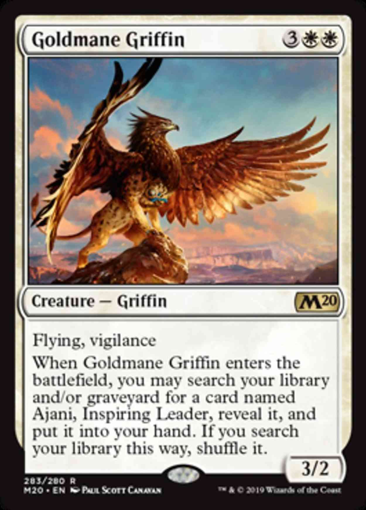 Goldmane Griffin magic card front