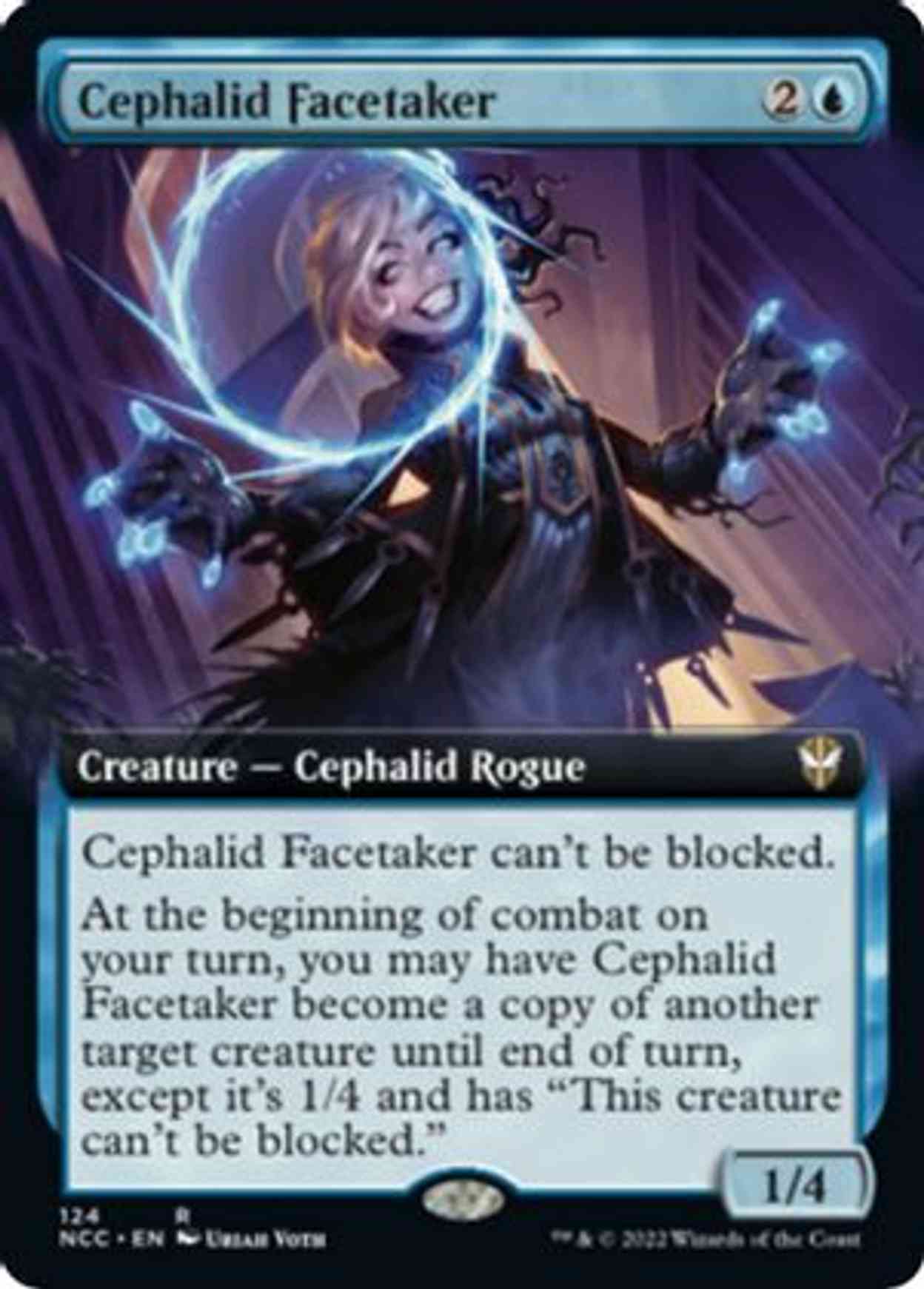 Cephalid Facetaker (Extended Art) magic card front