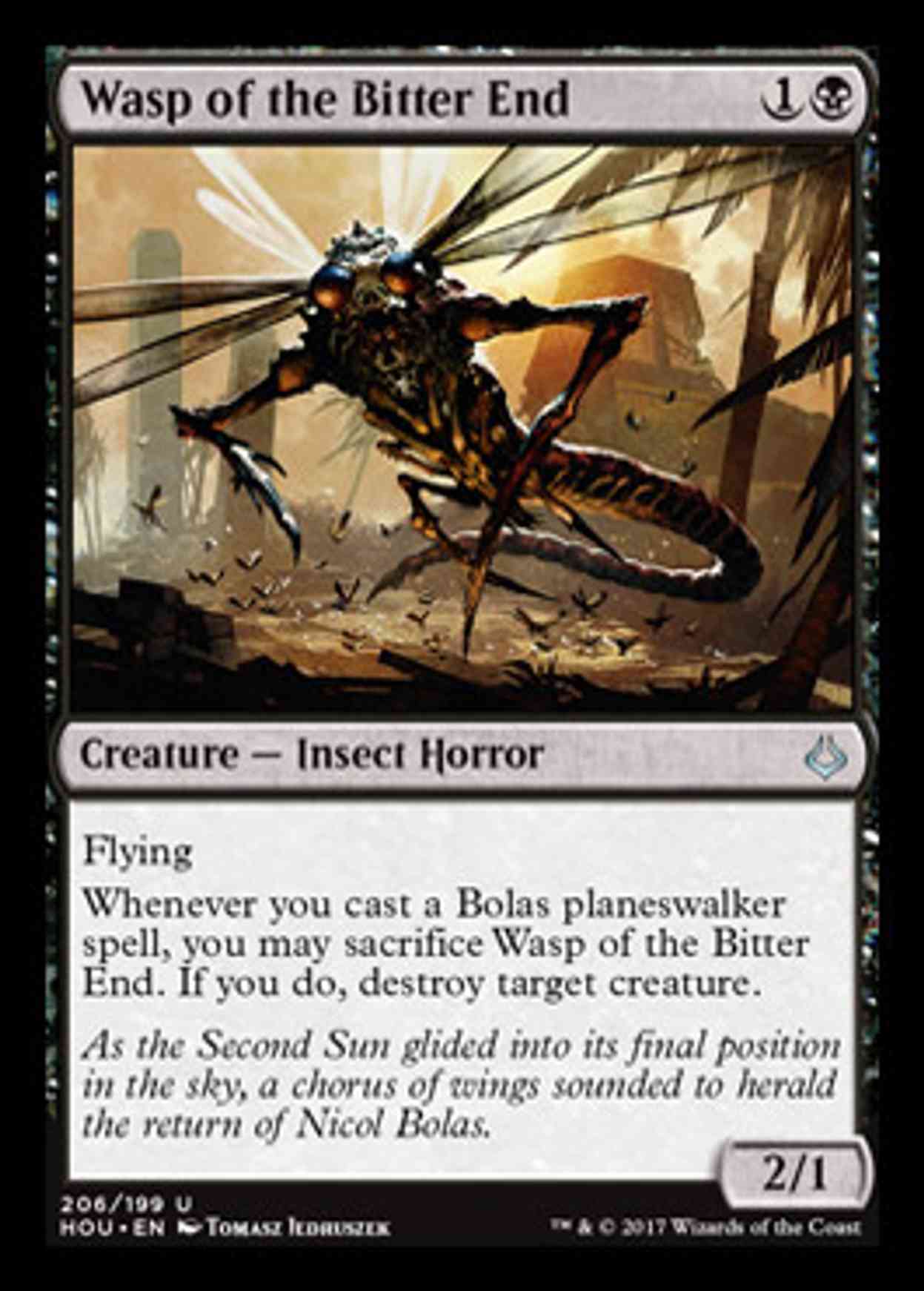 Wasp of the Bitter End magic card front