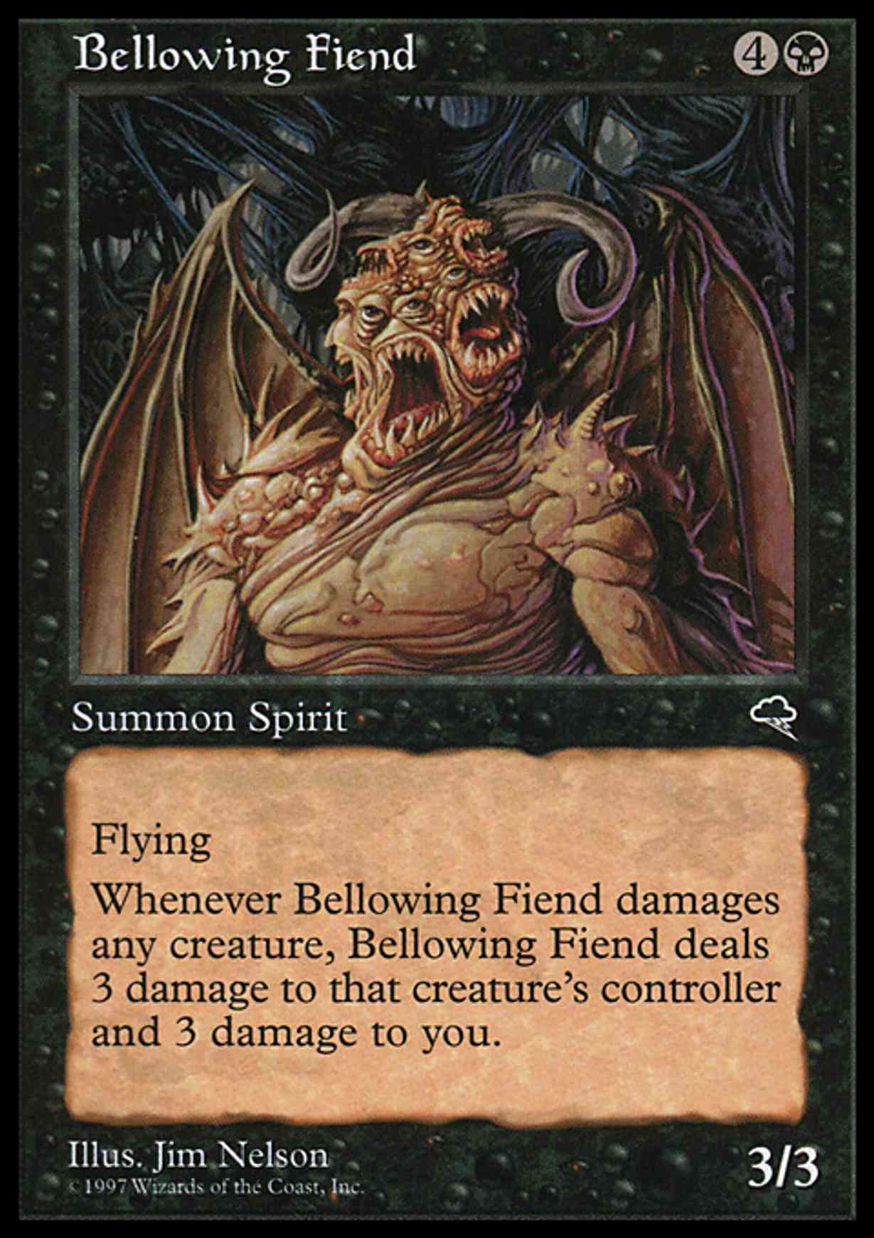 Bellowing Fiend magic card front