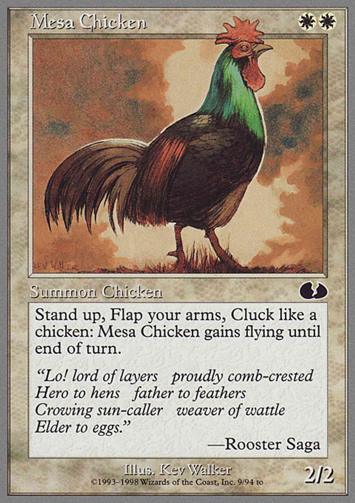 Mesa Chicken magic card front
