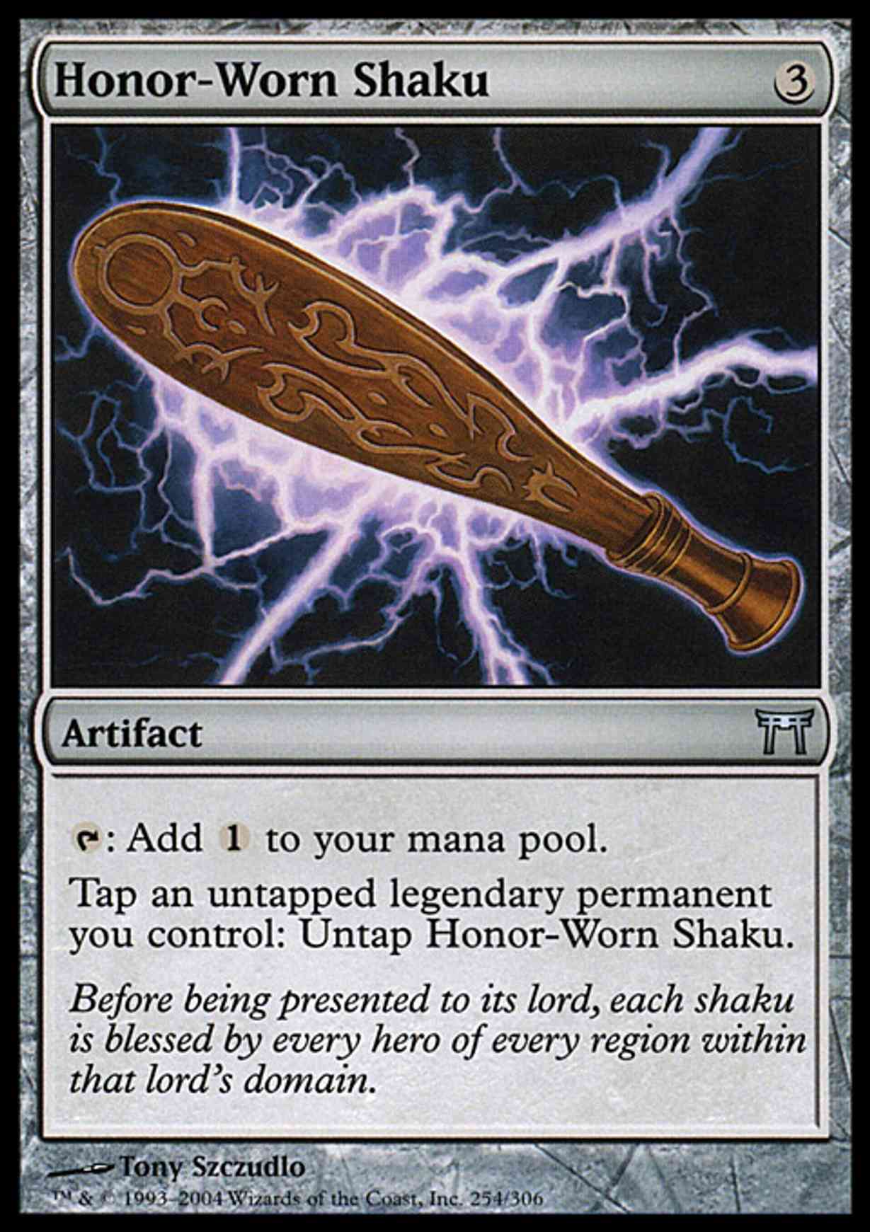 Honor-Worn Shaku magic card front