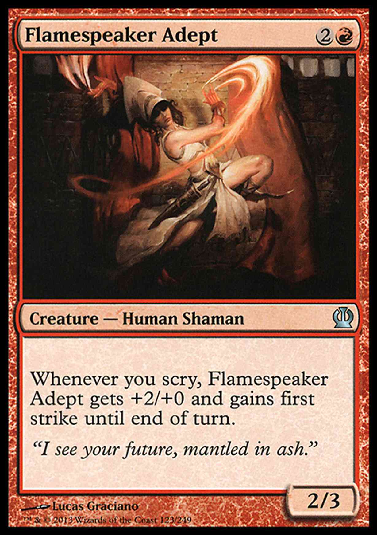 Flamespeaker Adept magic card front