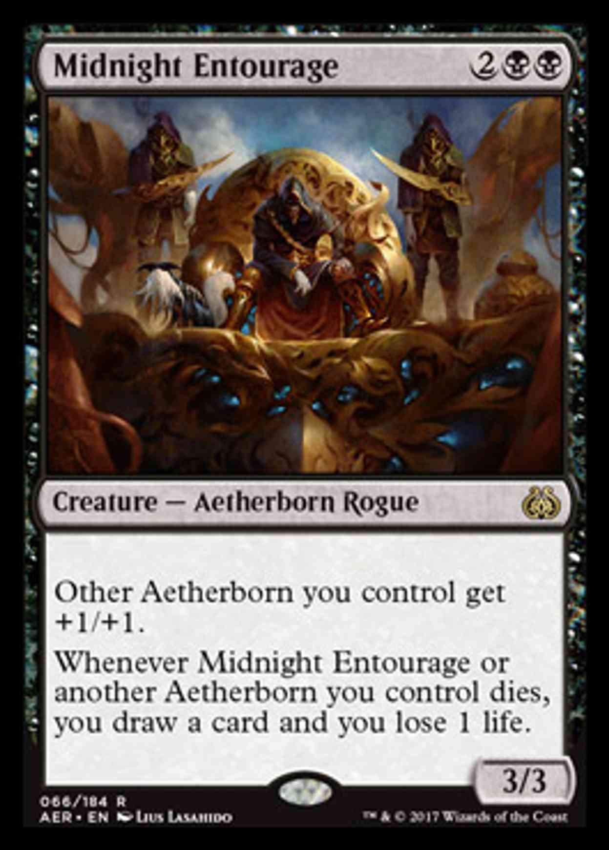 Midnight Entourage magic card front