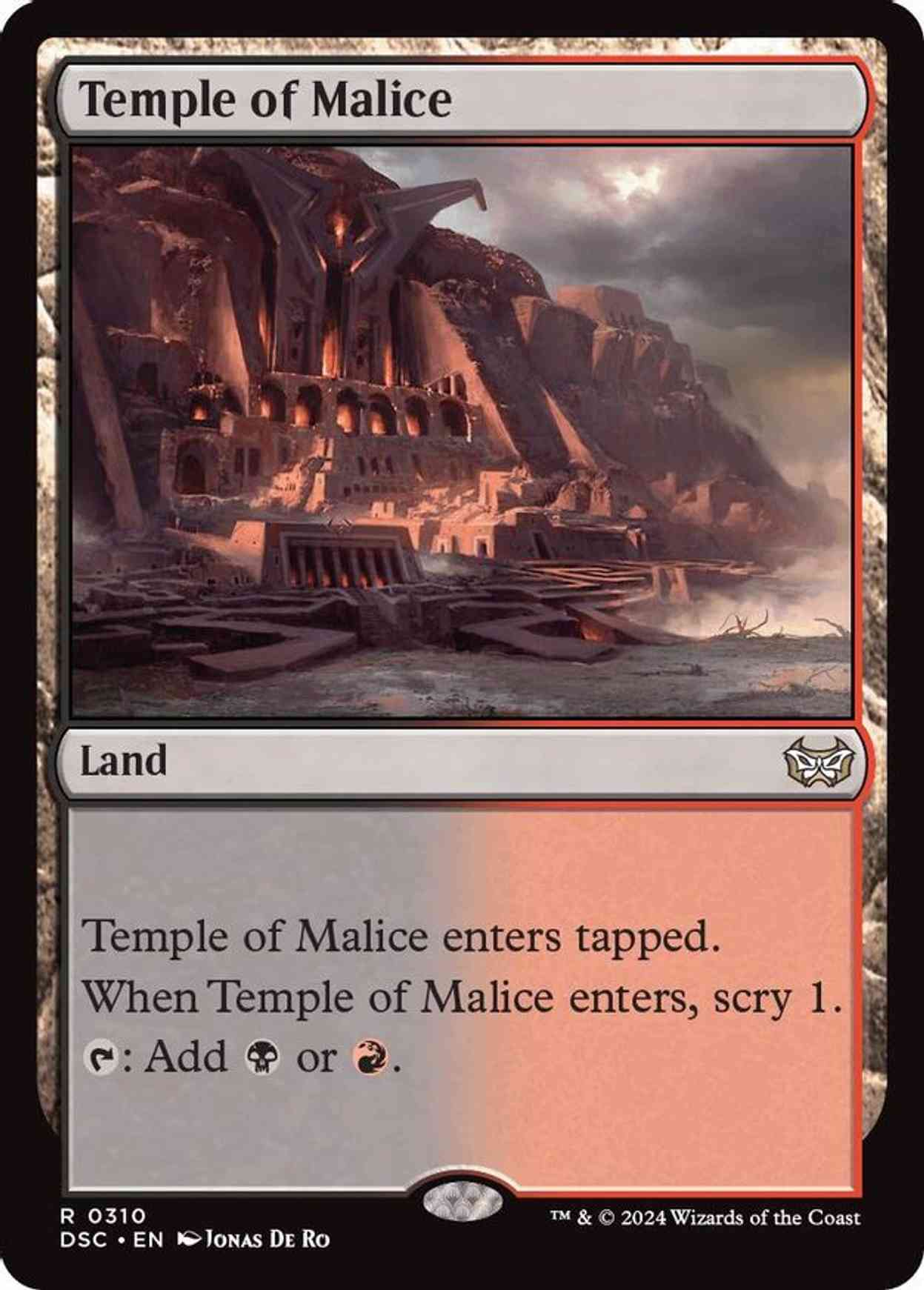 Temple of Malice magic card front