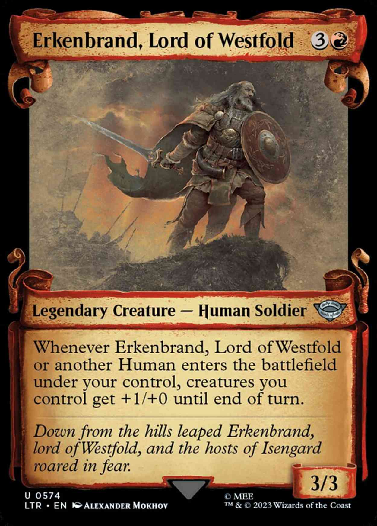 Erkenbrand, Lord of Westfold (Showcase Scrolls) magic card front