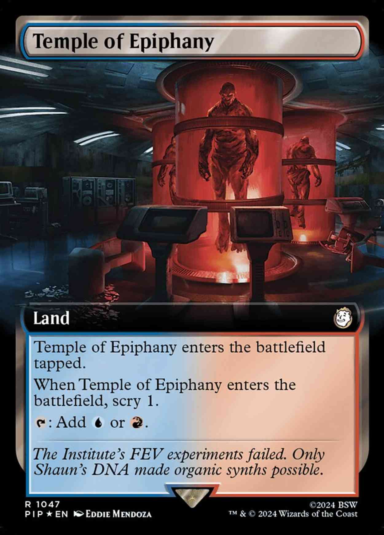 Temple of Epiphany (Extended Art) (Surge Foil) magic card front