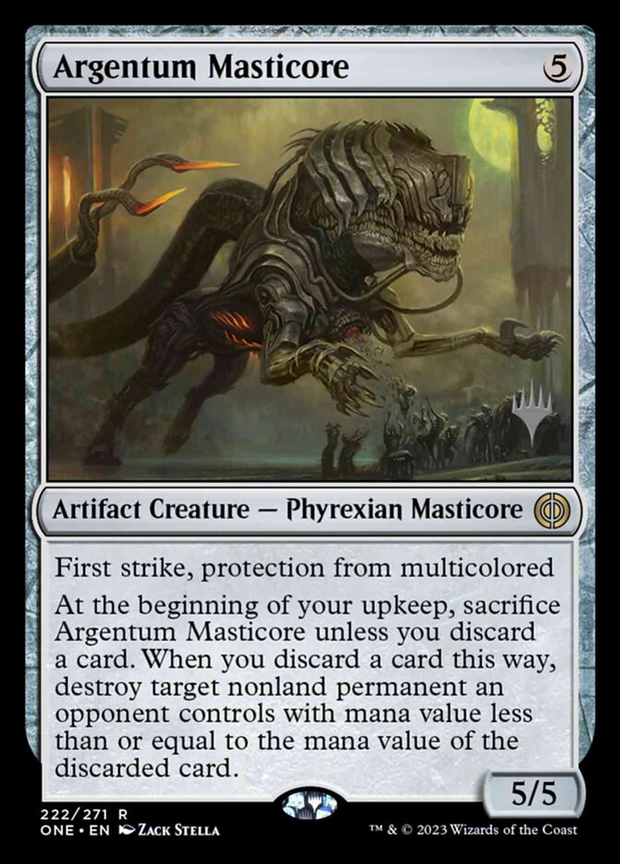 Argentum Masticore magic card front