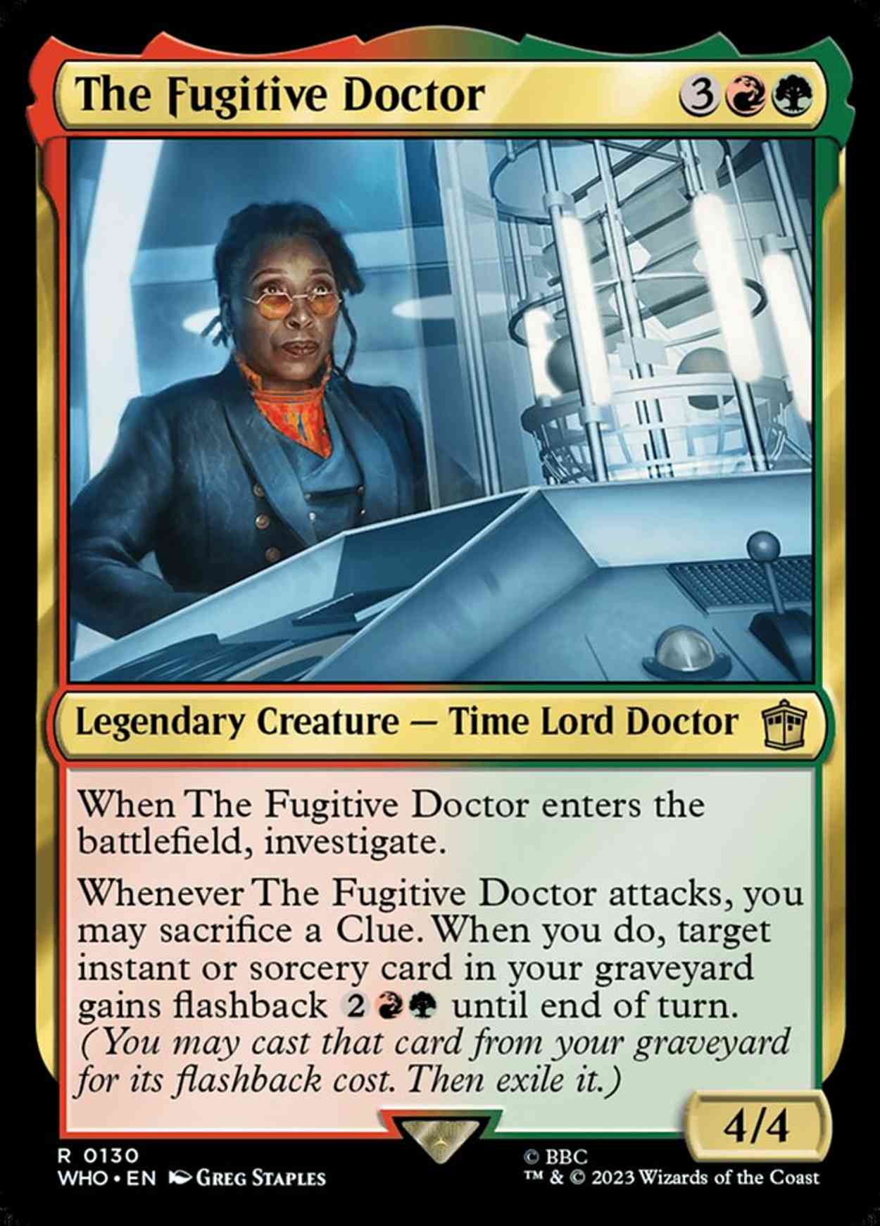 The Fugitive Doctor magic card front