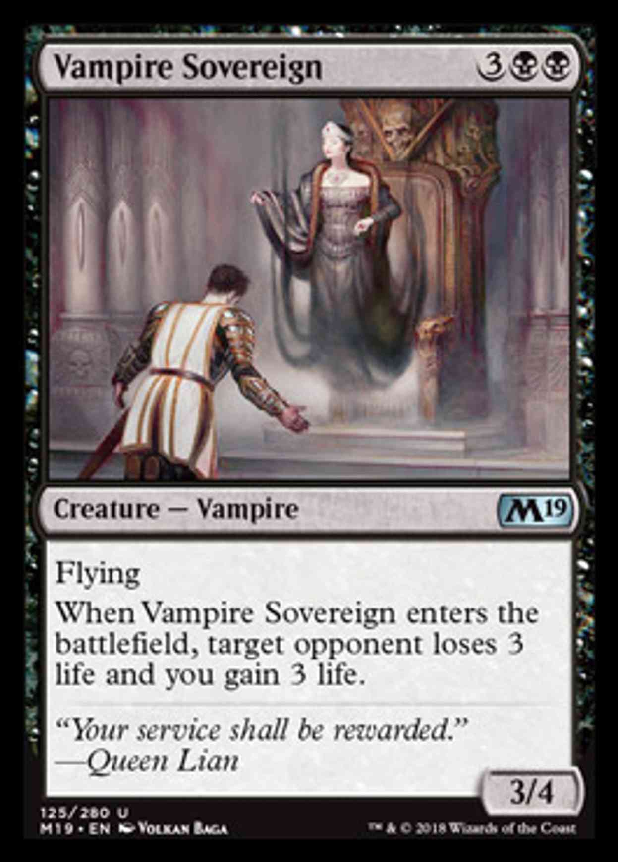 Vampire Sovereign magic card front