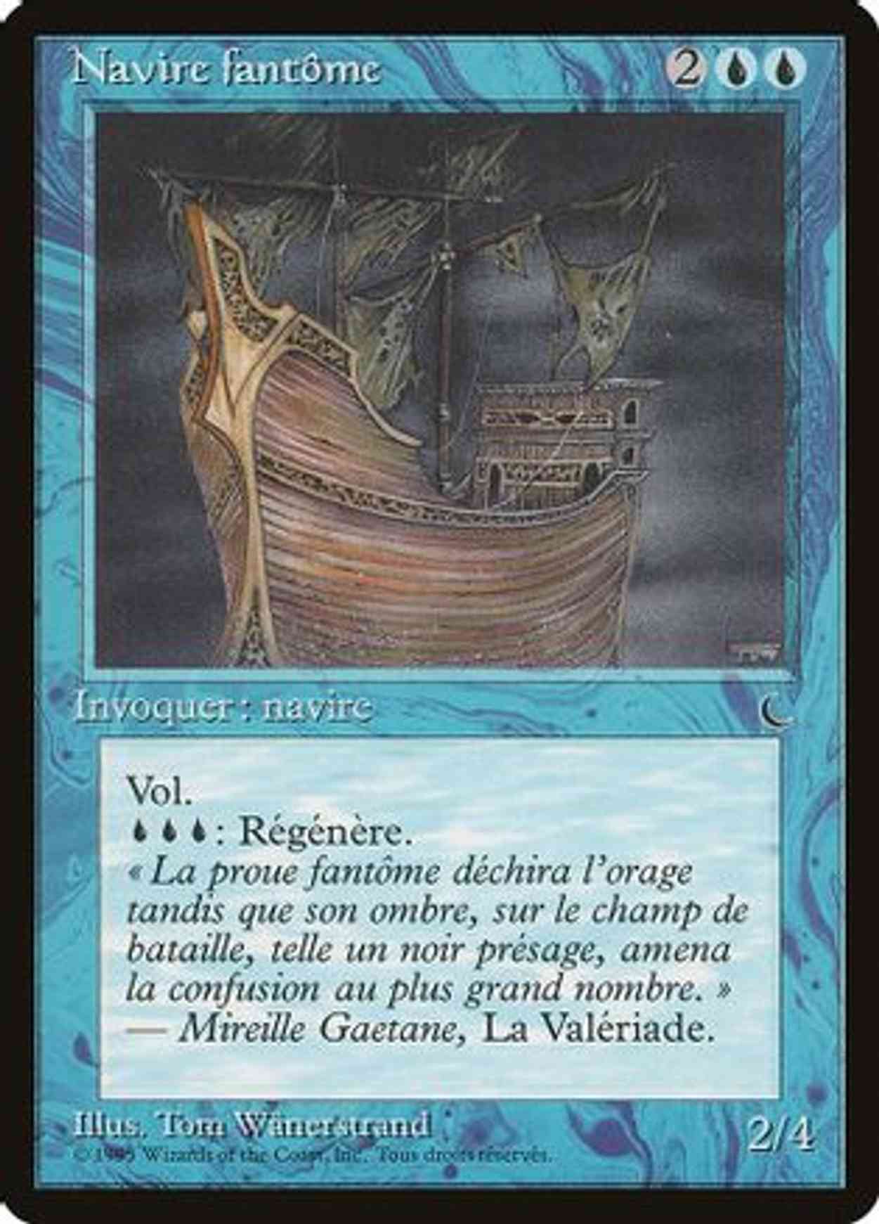 Ghost Ship (French) - "Navire fantome" magic card front
