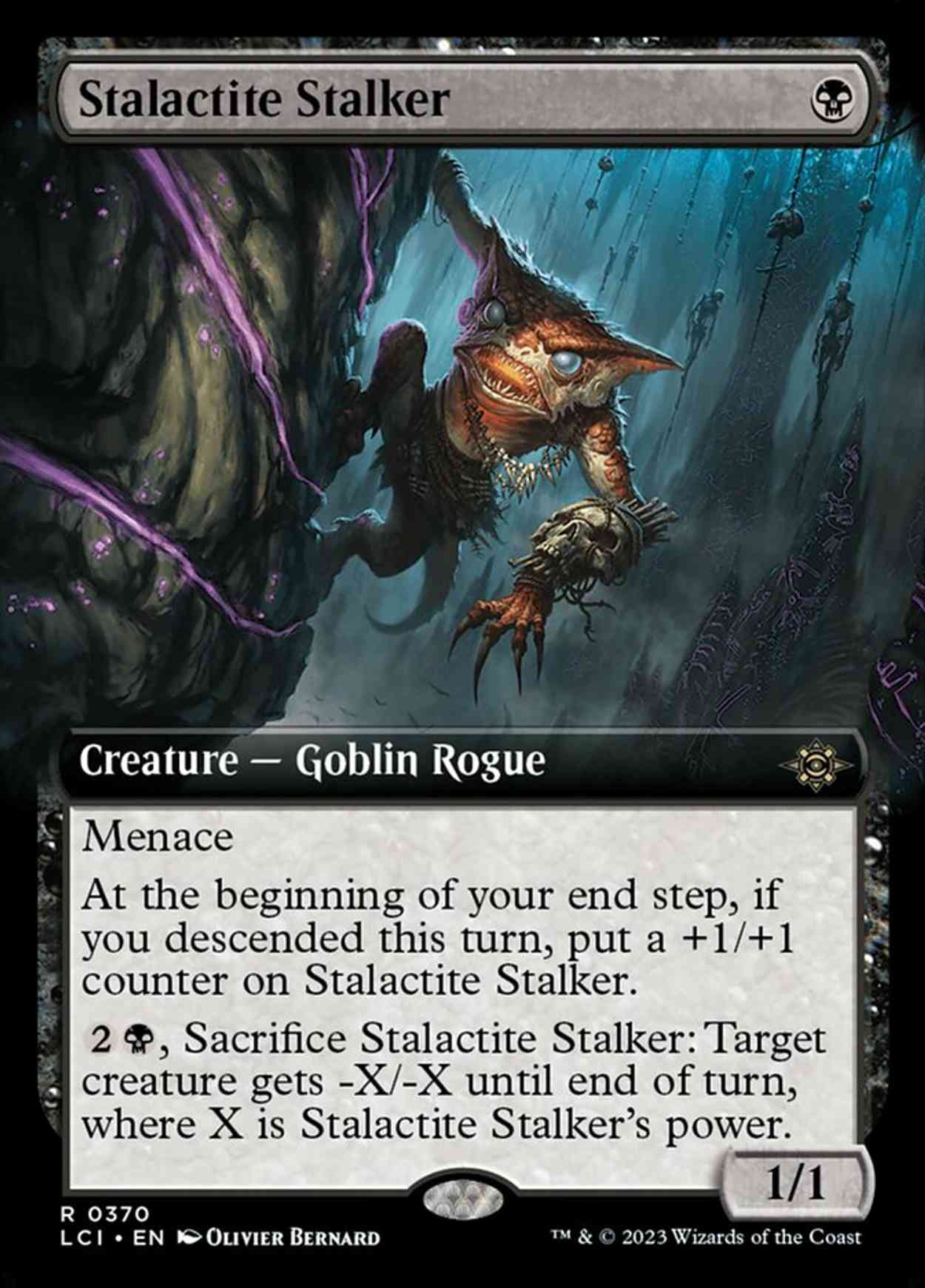 Stalactite Stalker (Extended Art) magic card front