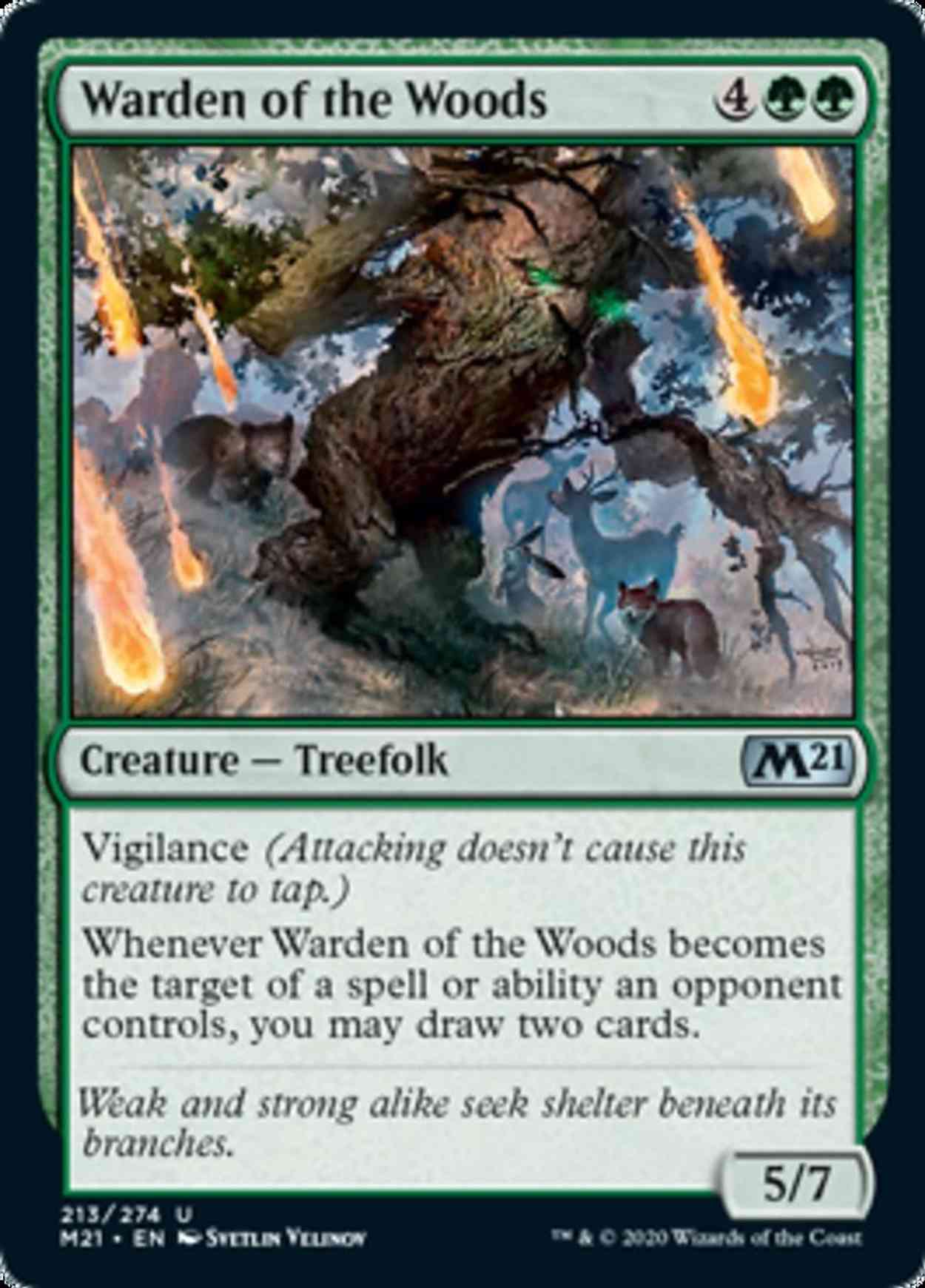 Warden of the Woods magic card front