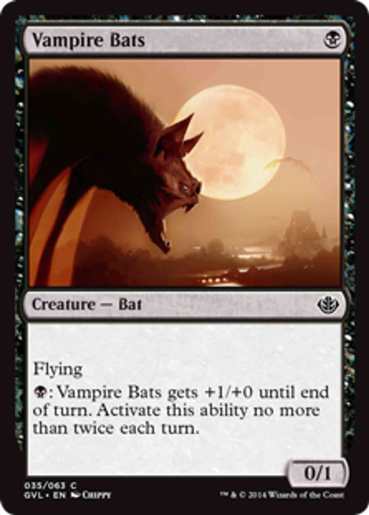 Vampire Bats magic card front