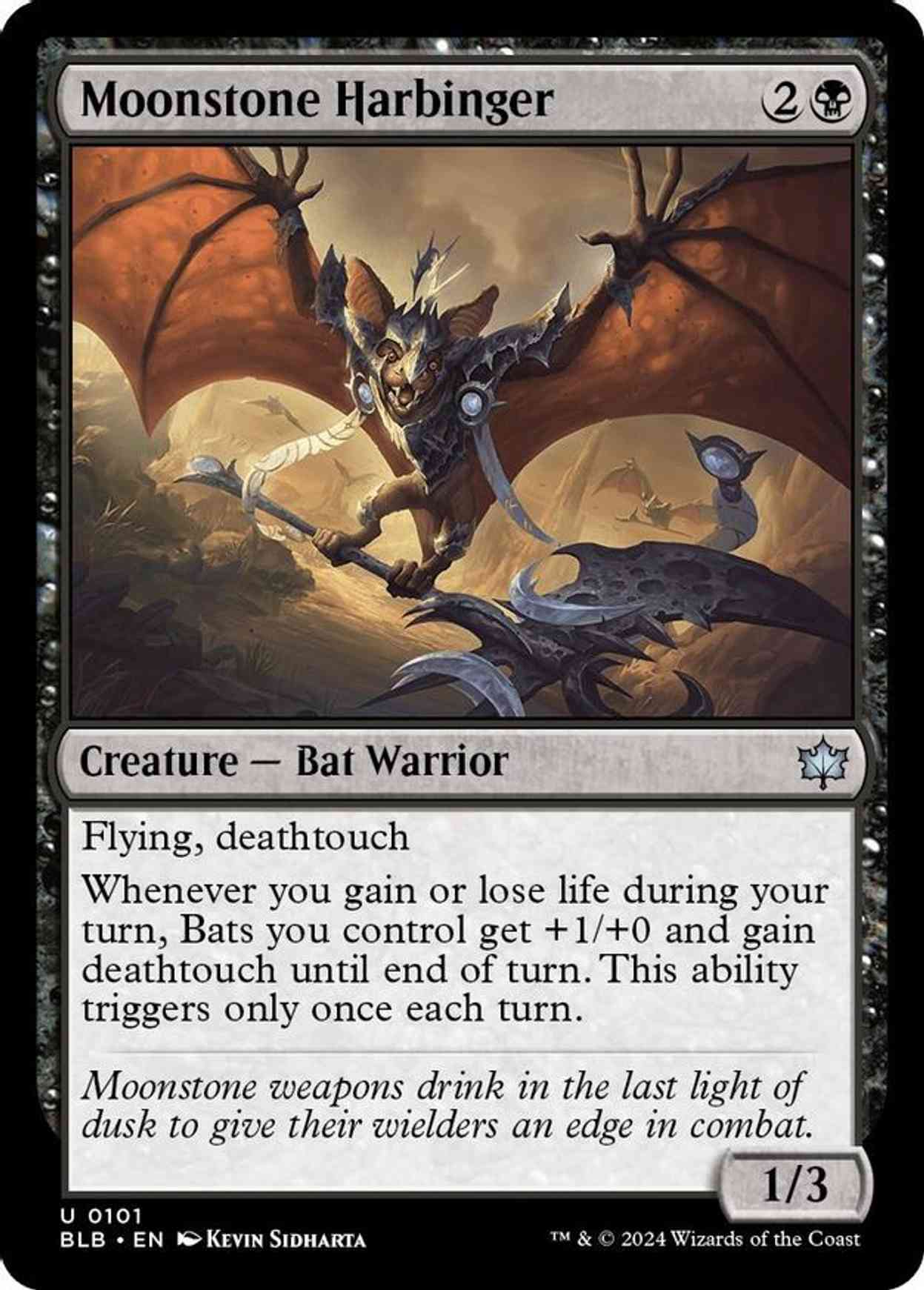 Moonstone Harbinger magic card front