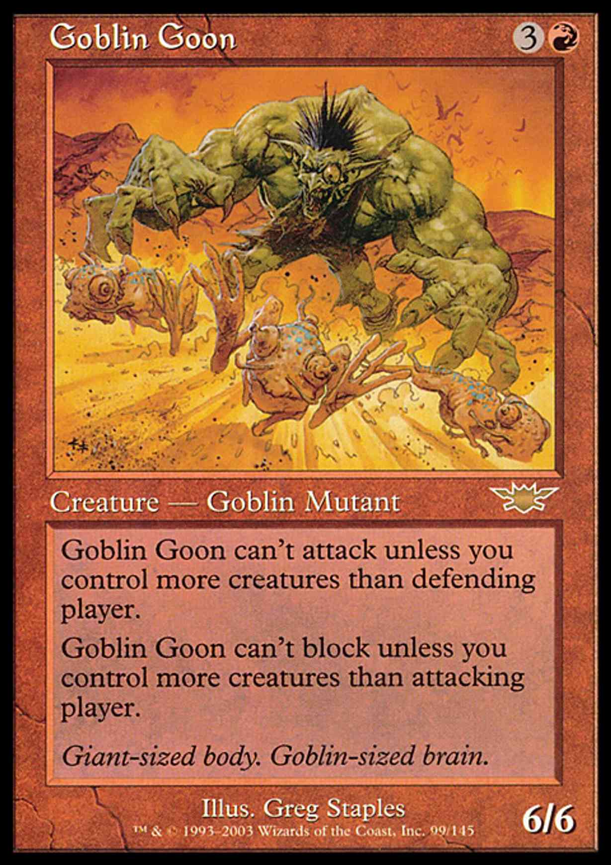 Goblin Goon magic card front