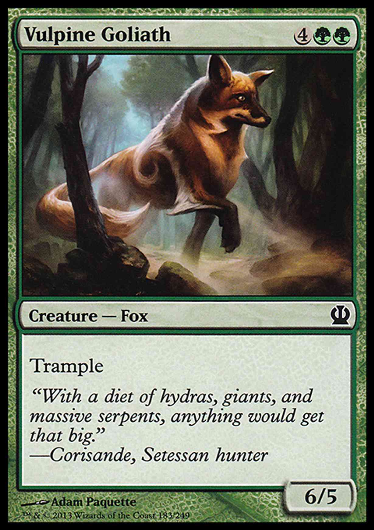 Vulpine Goliath magic card front