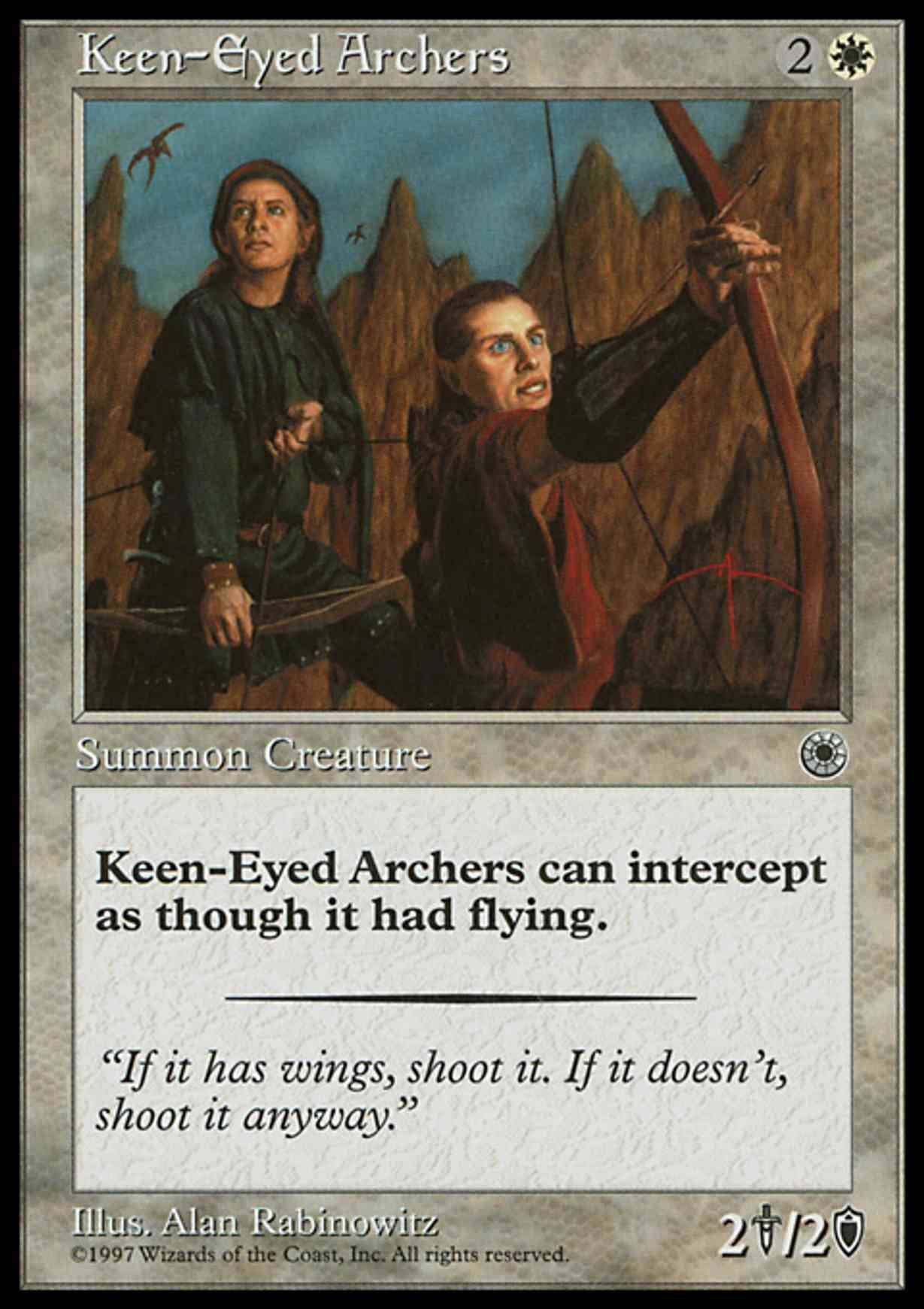 Keen-Eyed Archers magic card front