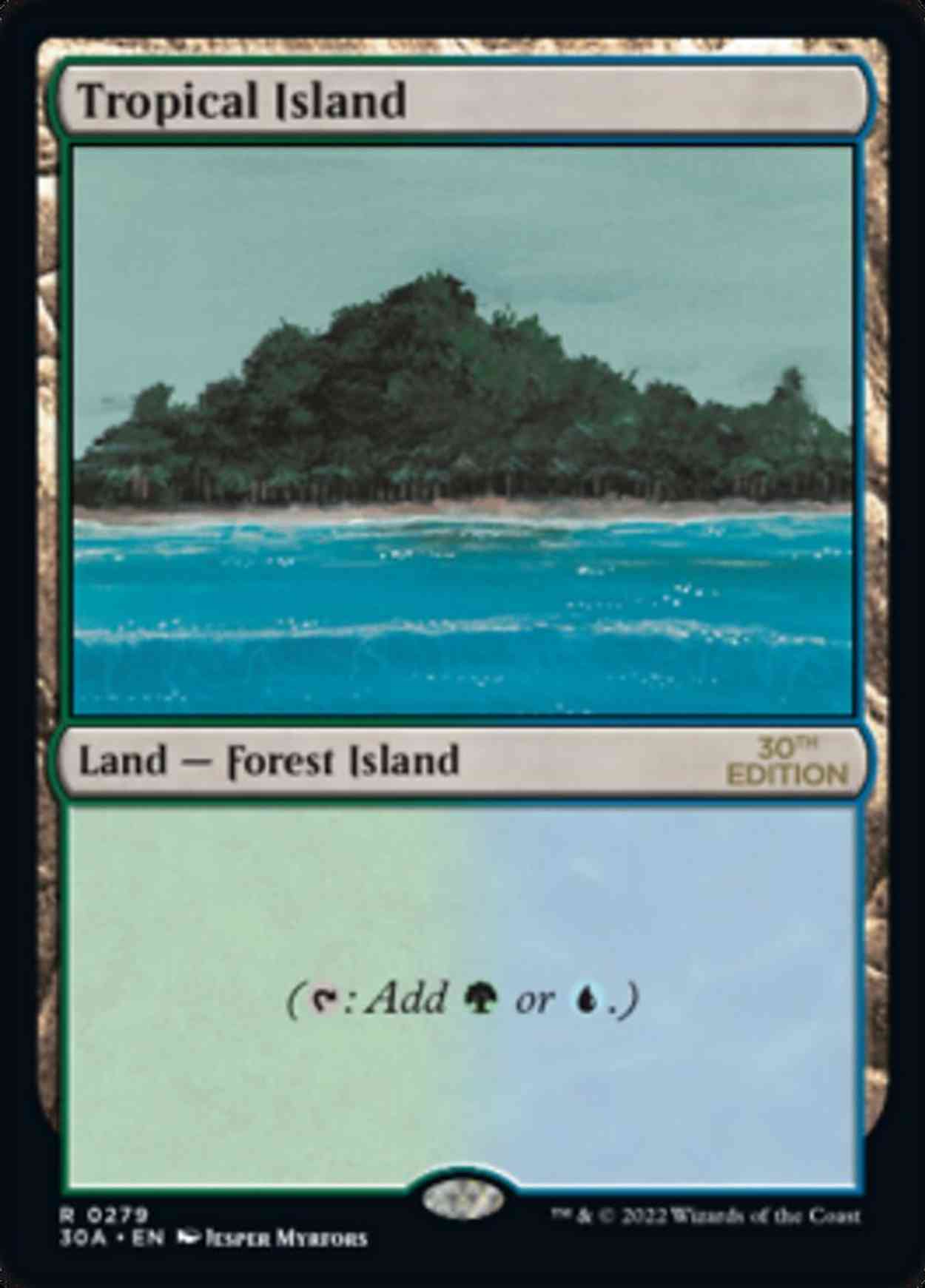 Tropical Island magic card front